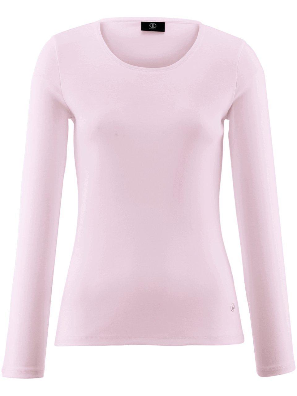 Shirt 100% katoen ronde hals Van Bogner roze