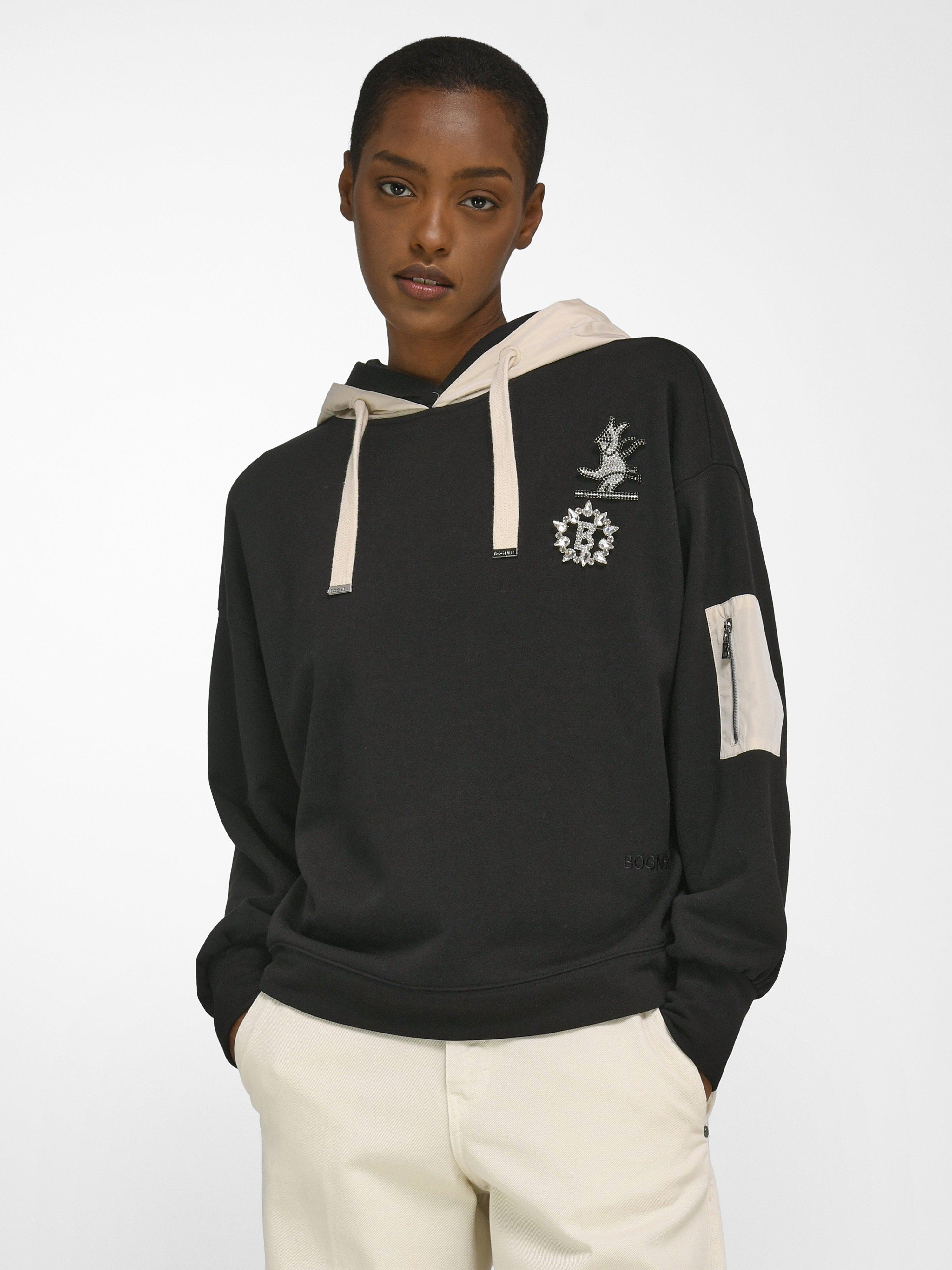 Bogner - Hooded sweatshirt with long sleeves - black/multicoloured