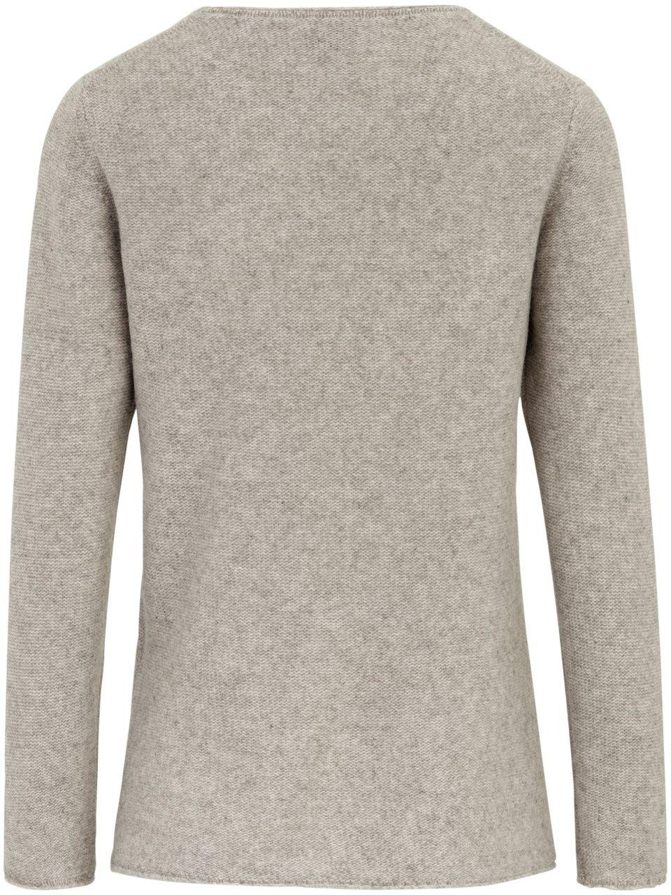 Thumbnail - Rundhals-Pullover aus 100% Schurwolle Peter Hahn grau