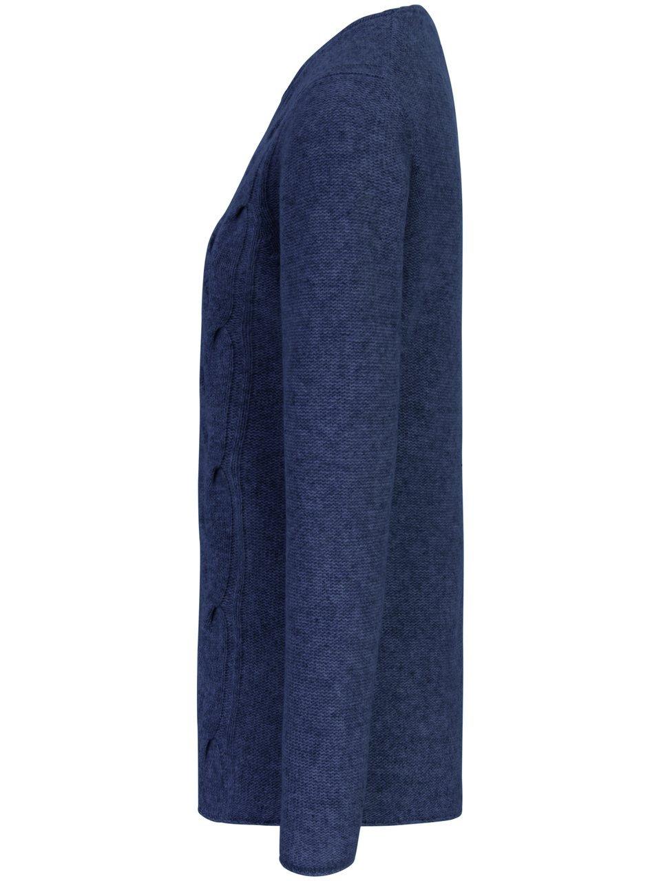 Thumbnail - Rundhals-Pullover aus 100% Schurwolle Peter Hahn blau