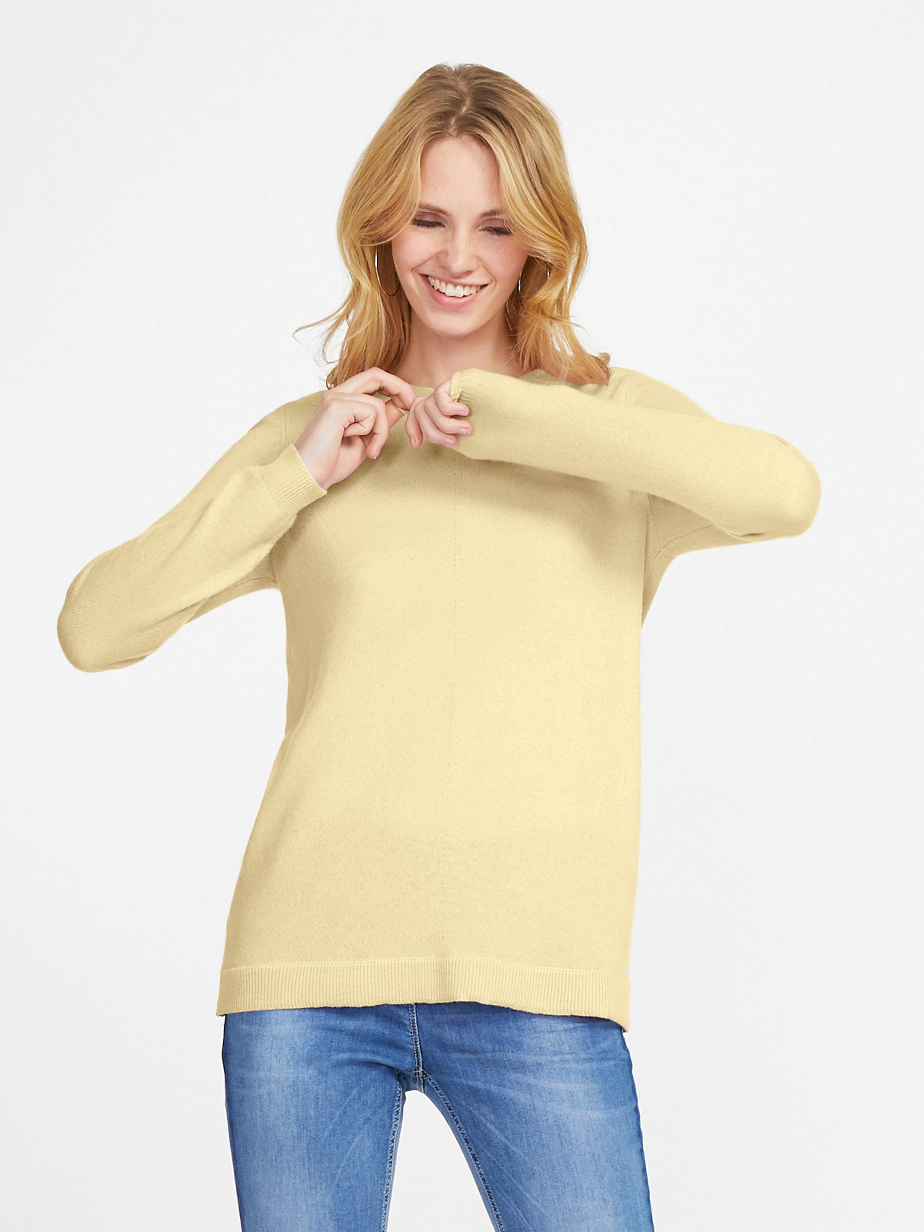 Peter Hahn - Rundhals-Pullover aus 100% Premium-Kaschmir