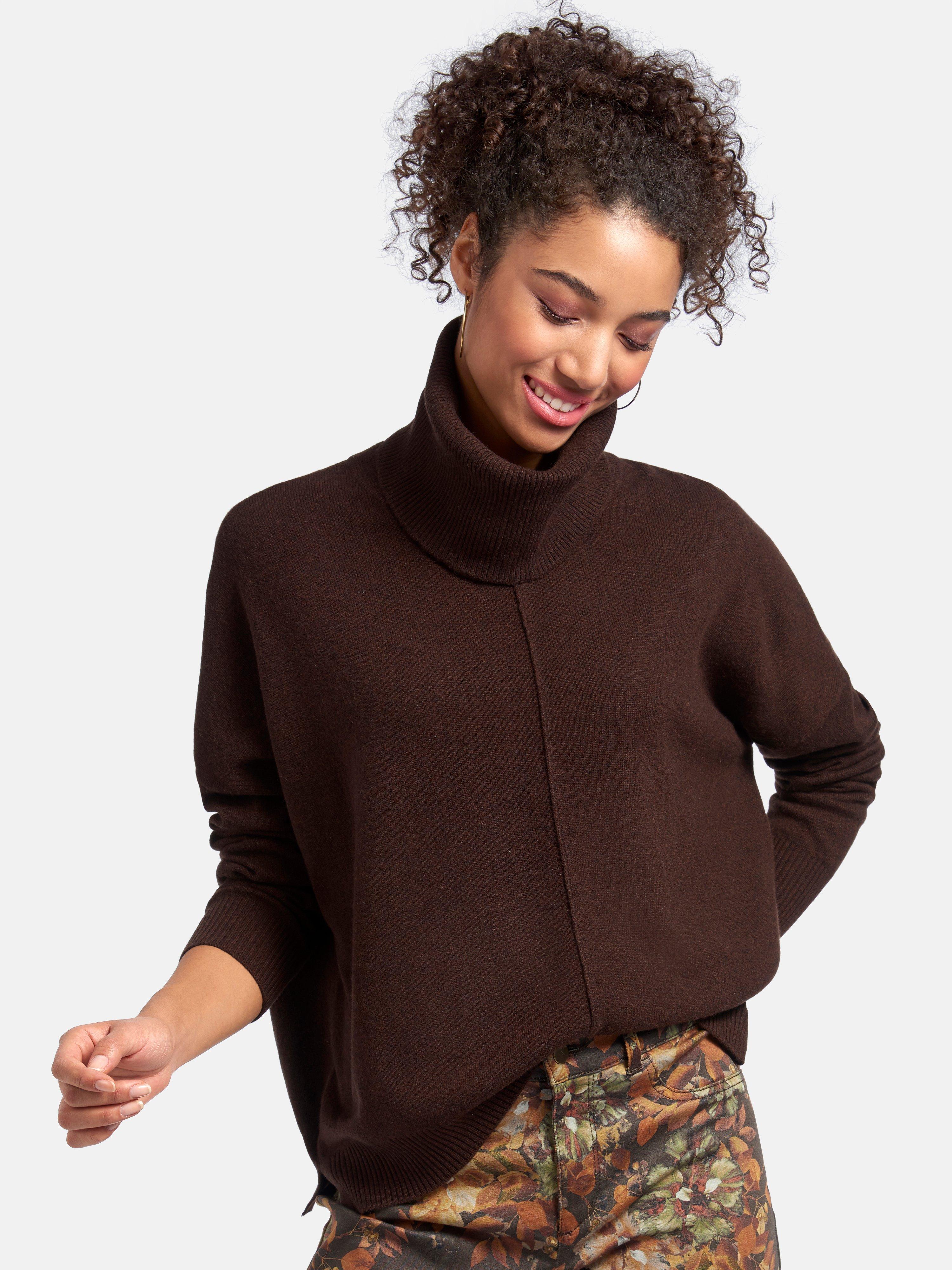 pullover damen dunkelbraun