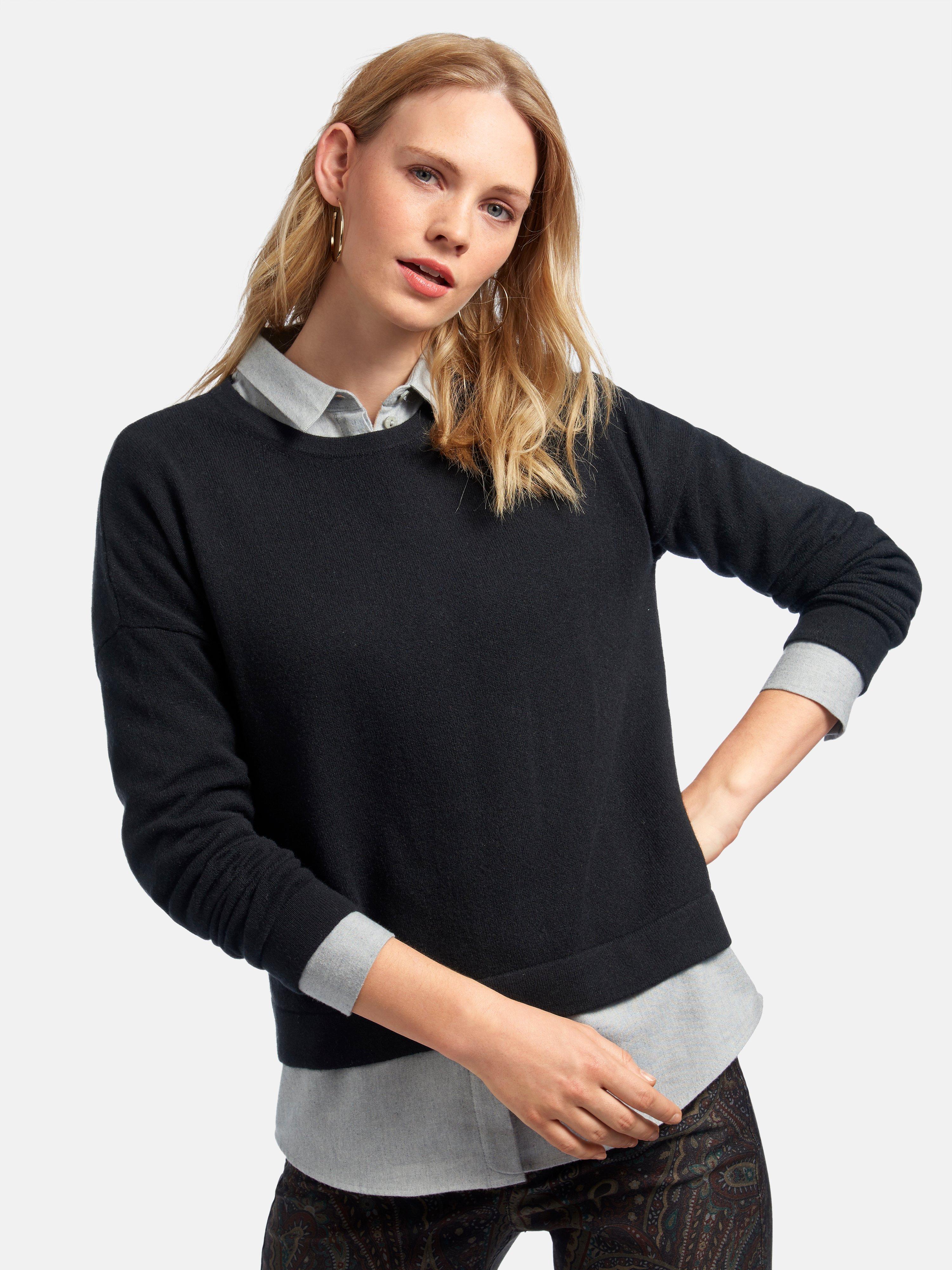 include - Rundhals-Pullover aus 100% Kaschmir