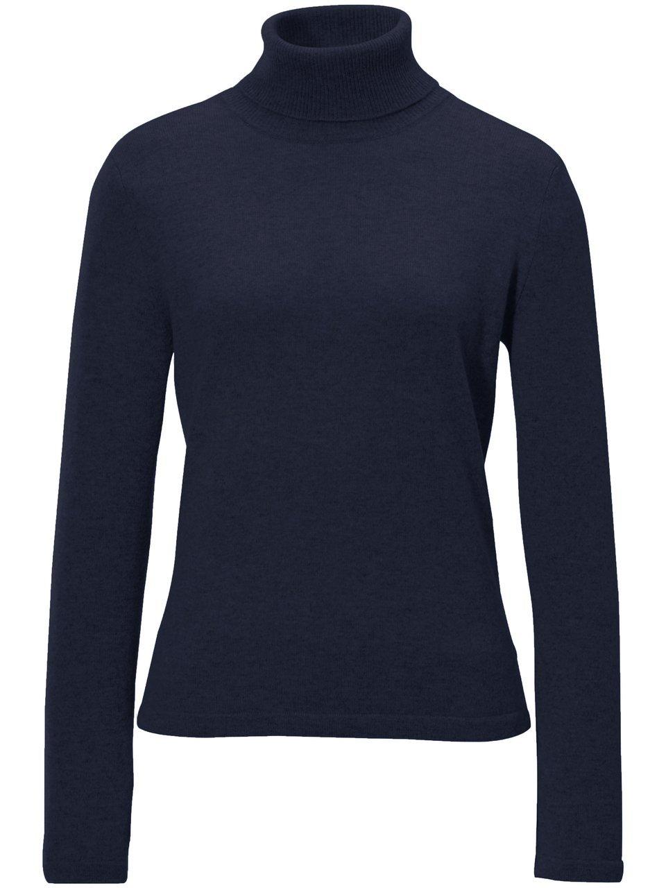 Trui col model Roxy Van Peter Hahn Cashmere blauw