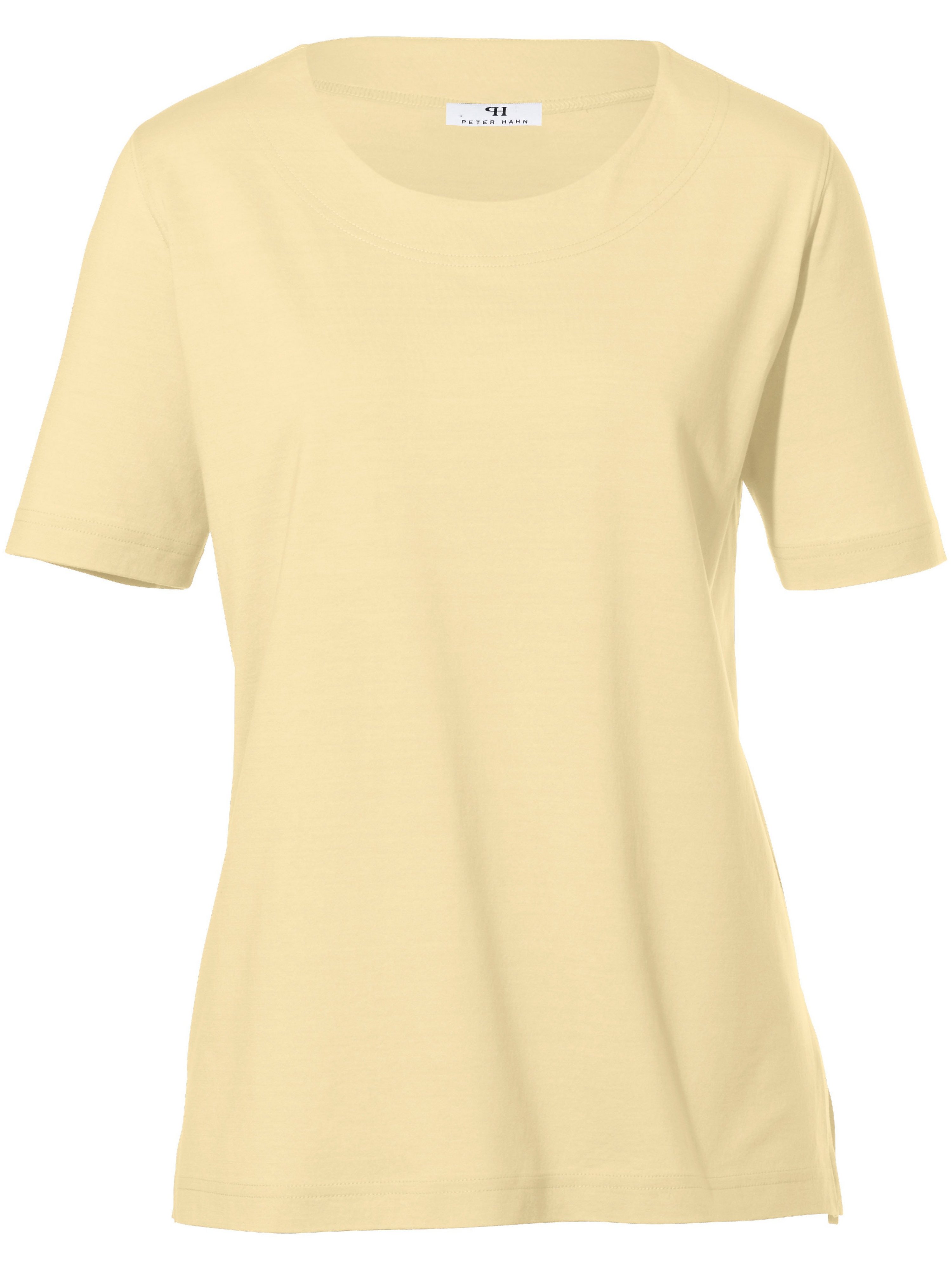 Shirt ronde hals Van Peter Hahn geel