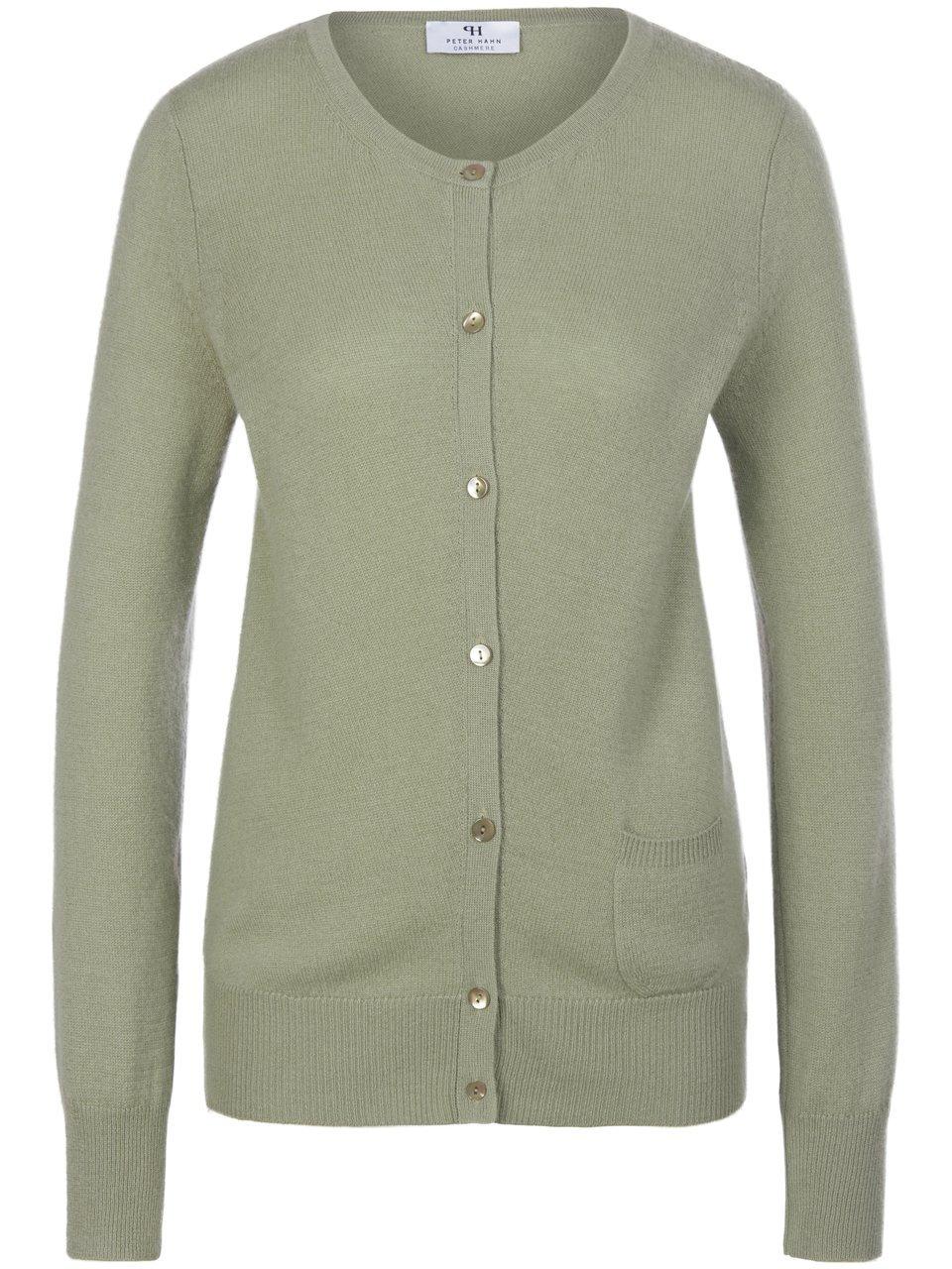 Strickjacke aus 100% Premium-Kaschmir Peter Hahn Cashmere grün günstig online kaufen
