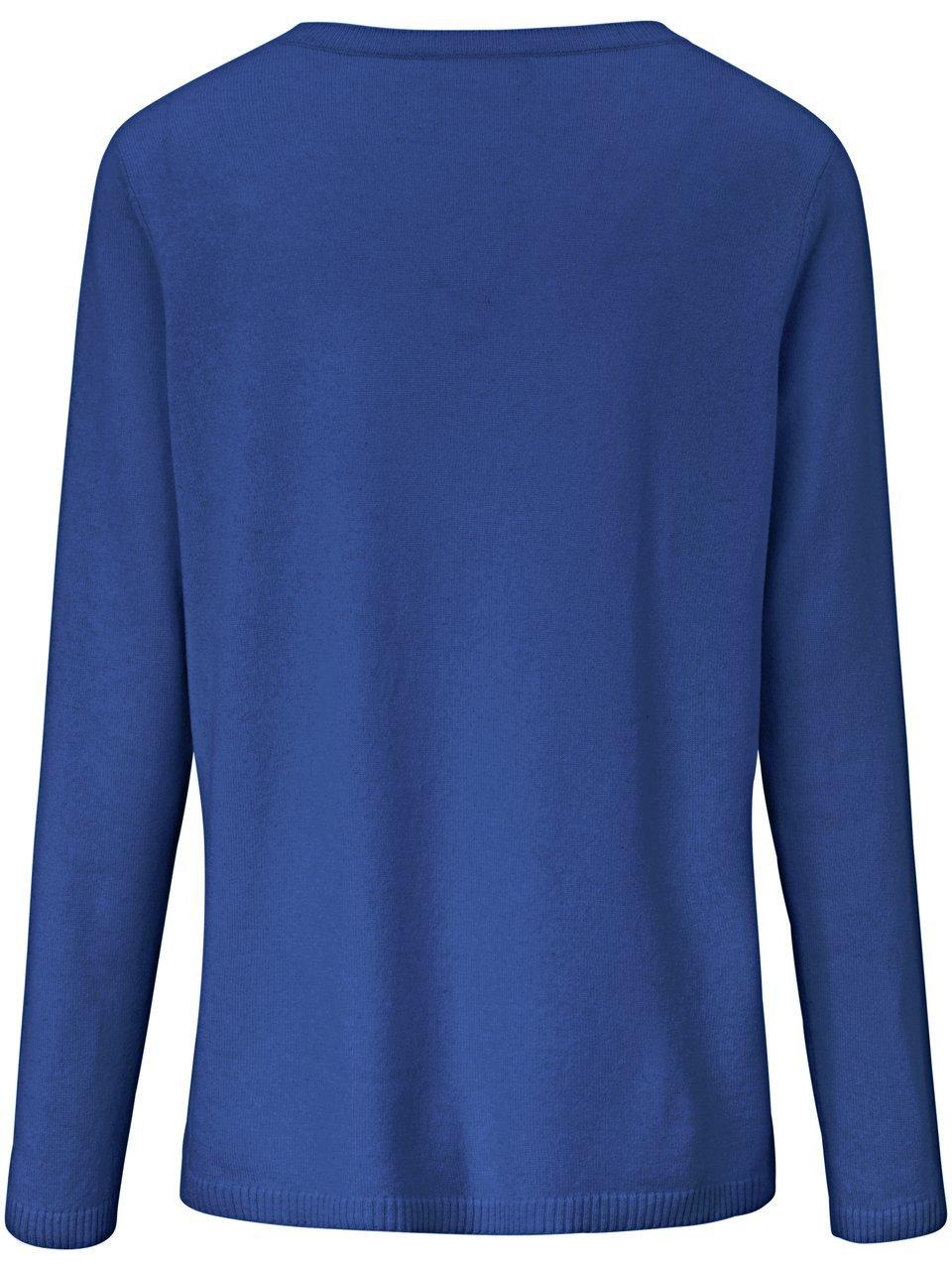 Thumbnail - V-Pullover aus 100% Premium-Kaschmir include blau
