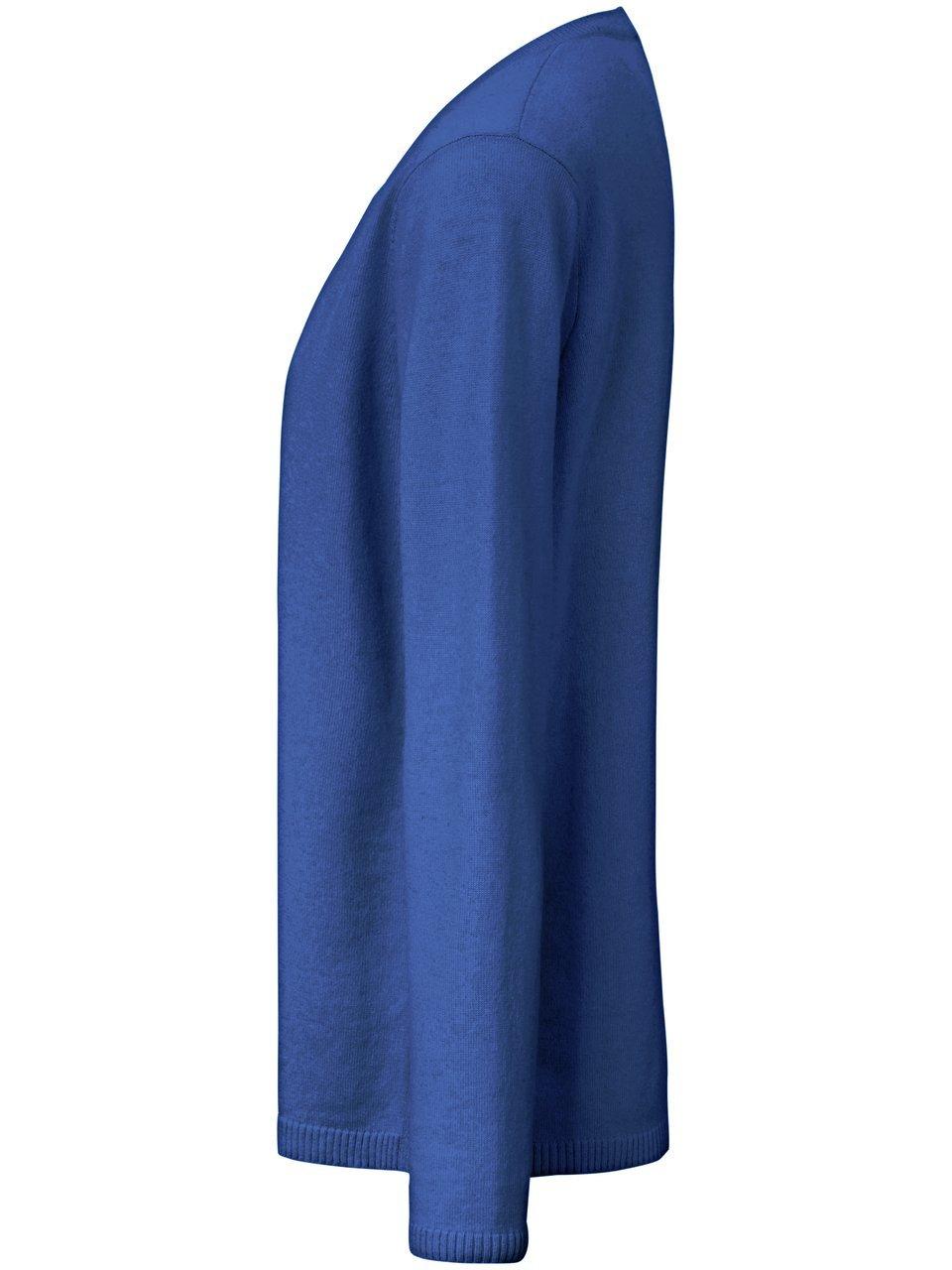 Thumbnail - V-Pullover aus 100% Premium-Kaschmir include blau