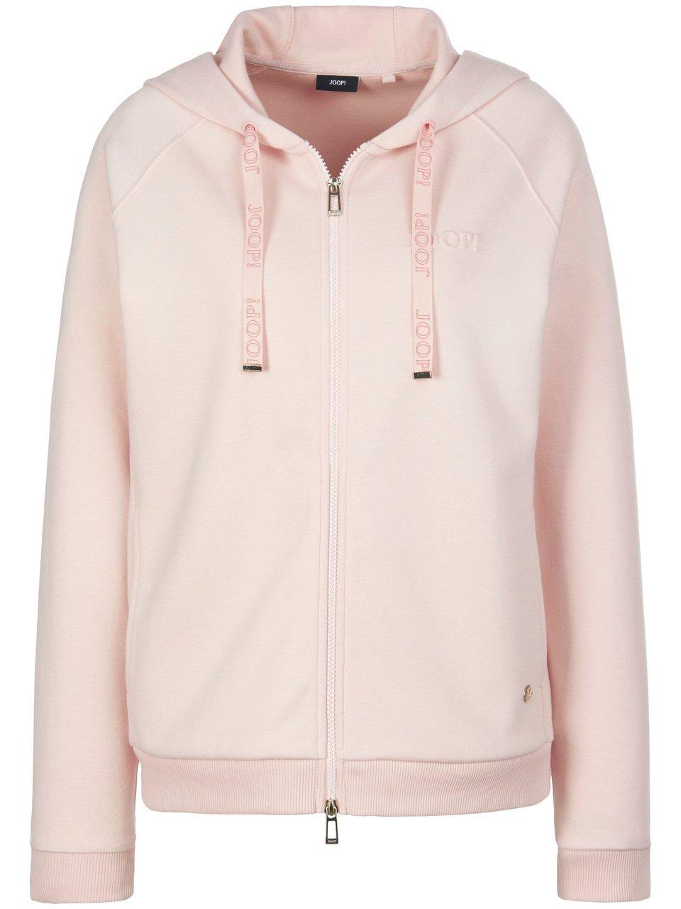 Sweatvest capuchon en lange raglanmouwen Van Joop! roze