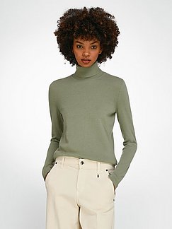 Rollkragen-Pullover aus 100% Premium-Kaschmir grün Peter Hahn Damen Kleidung Pullover & Strickjacken Pullover Rollkragenpullover 