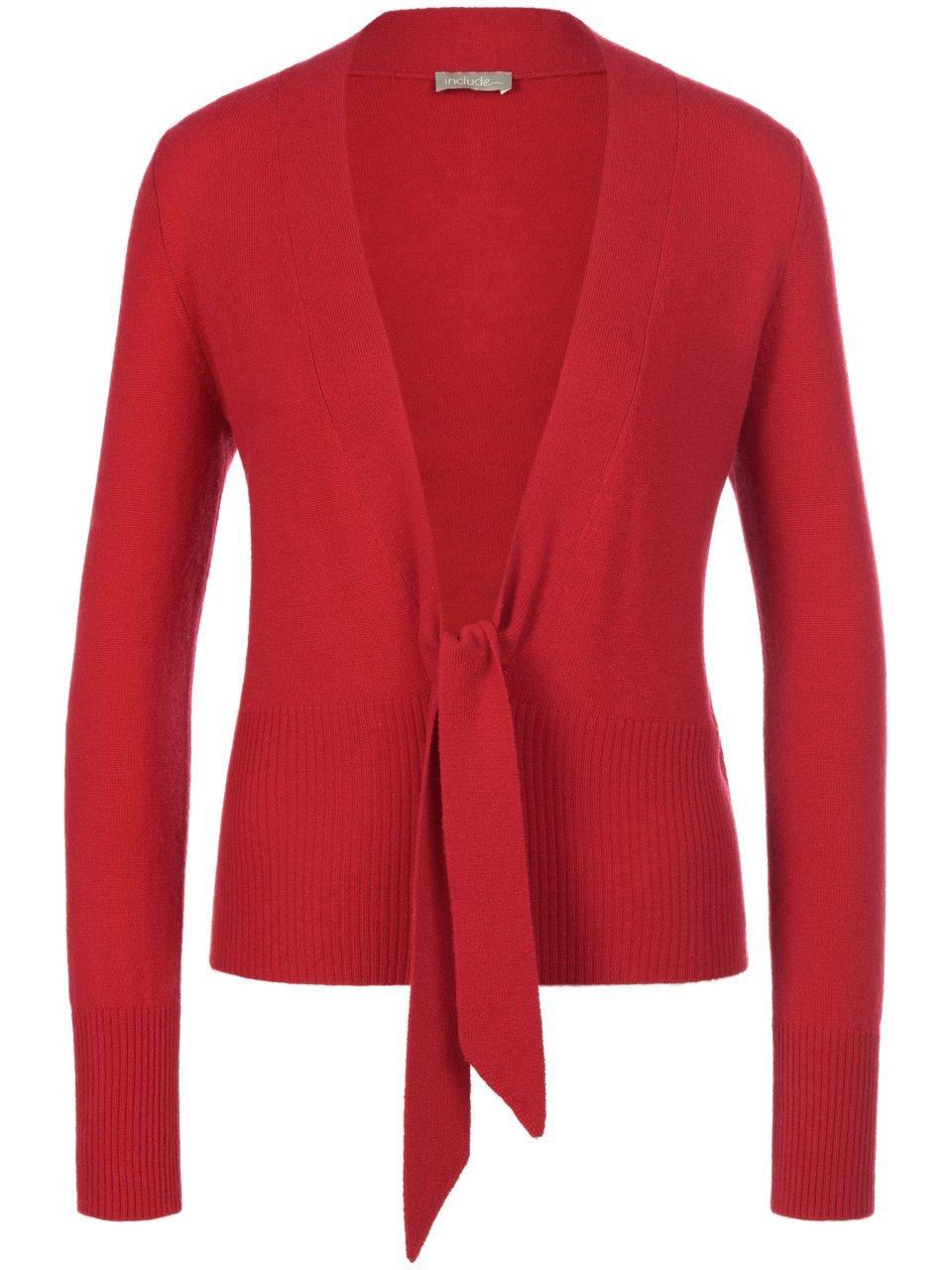 Vest 100% kasjmier lange mouwen Van include rood