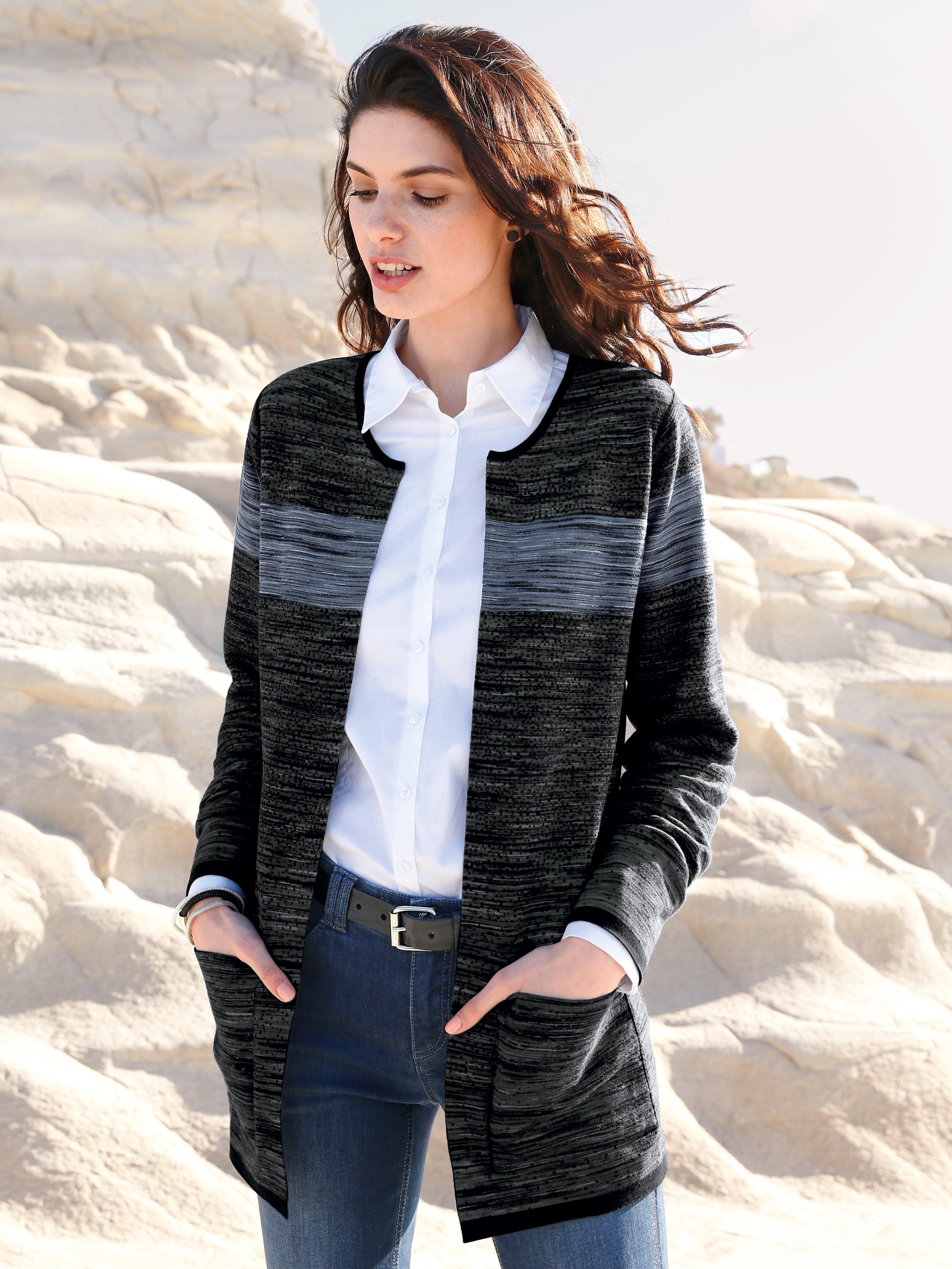 Peter Hahn - Wende-Strickjacke in verschlußloser Form