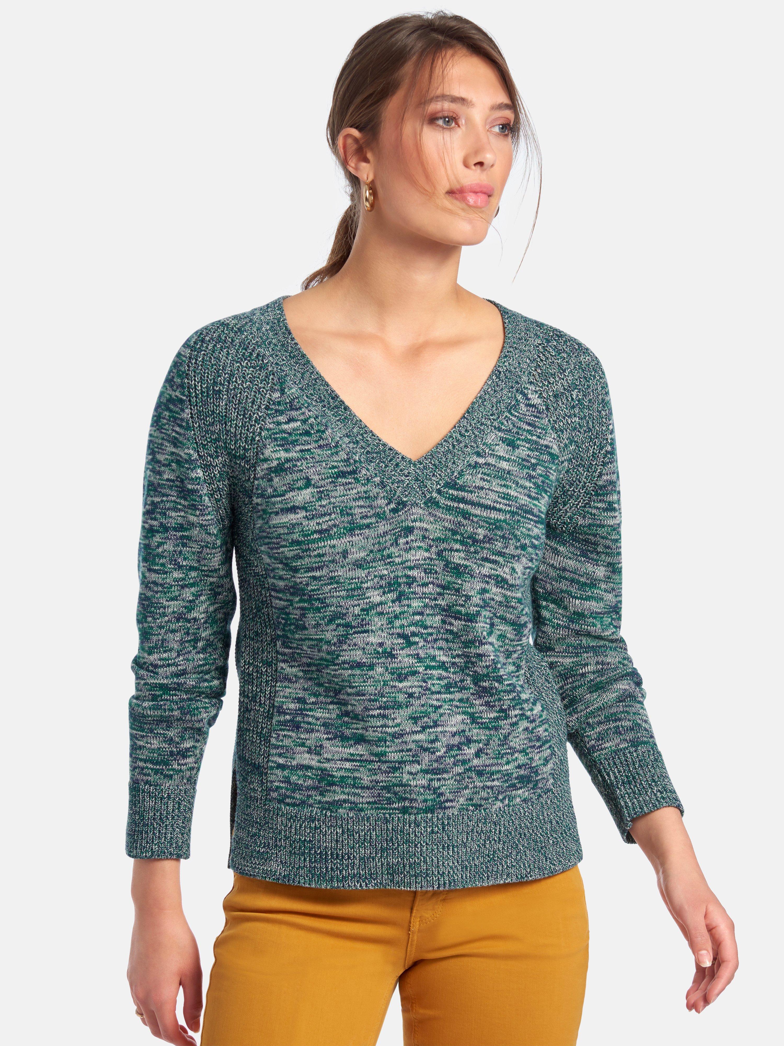 Peter Hahn - V-Pullover aus 100% Baumwolle Pima Cotton