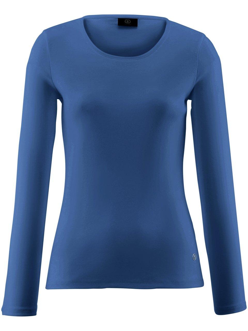 Shirt 100% katoen ronde hals Van Bogner blauw