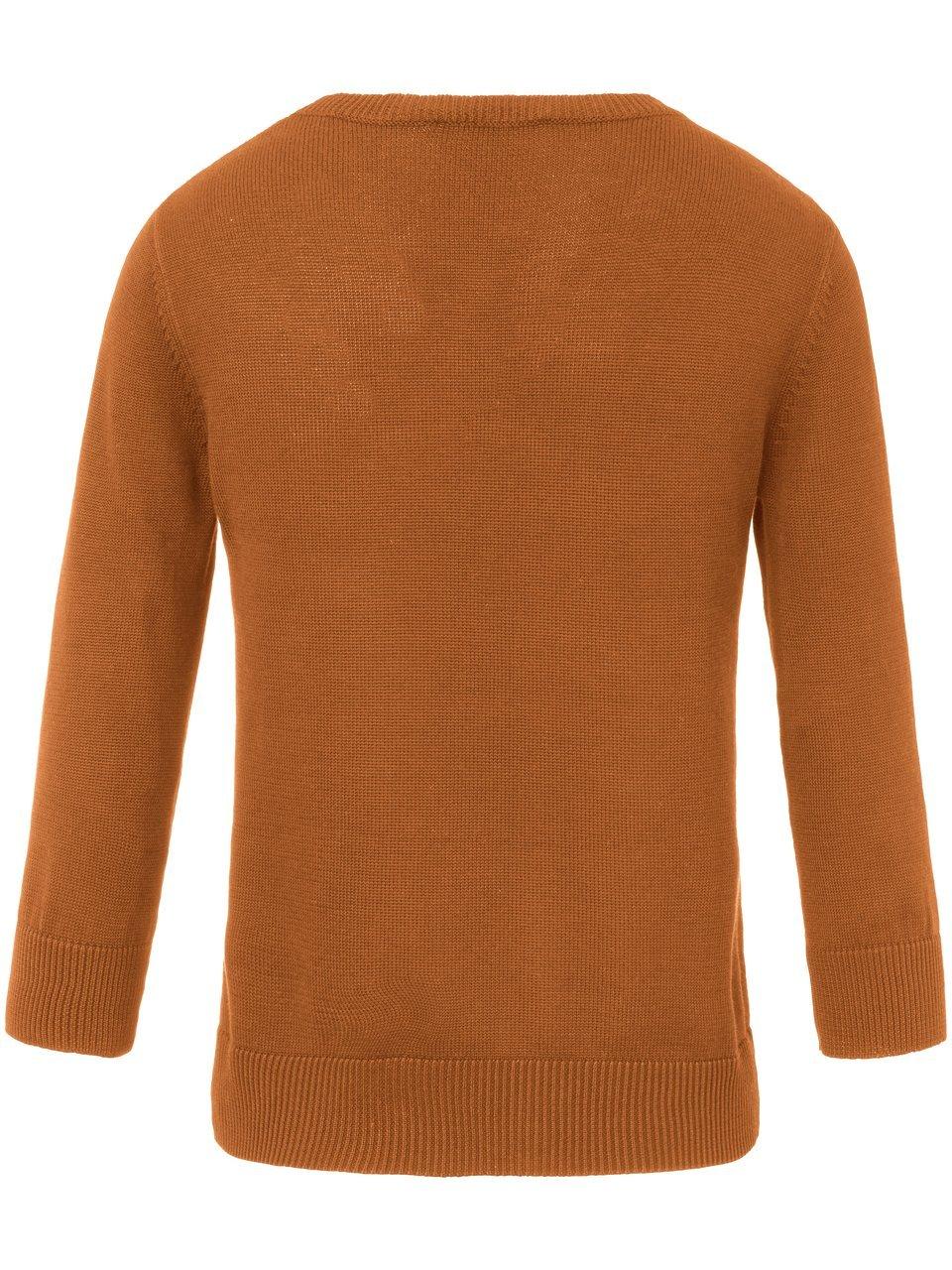 Thumbnail - Rundhals-Pullover aus 100% SUPIMA®-­Baumwolle Peter Hahn braun