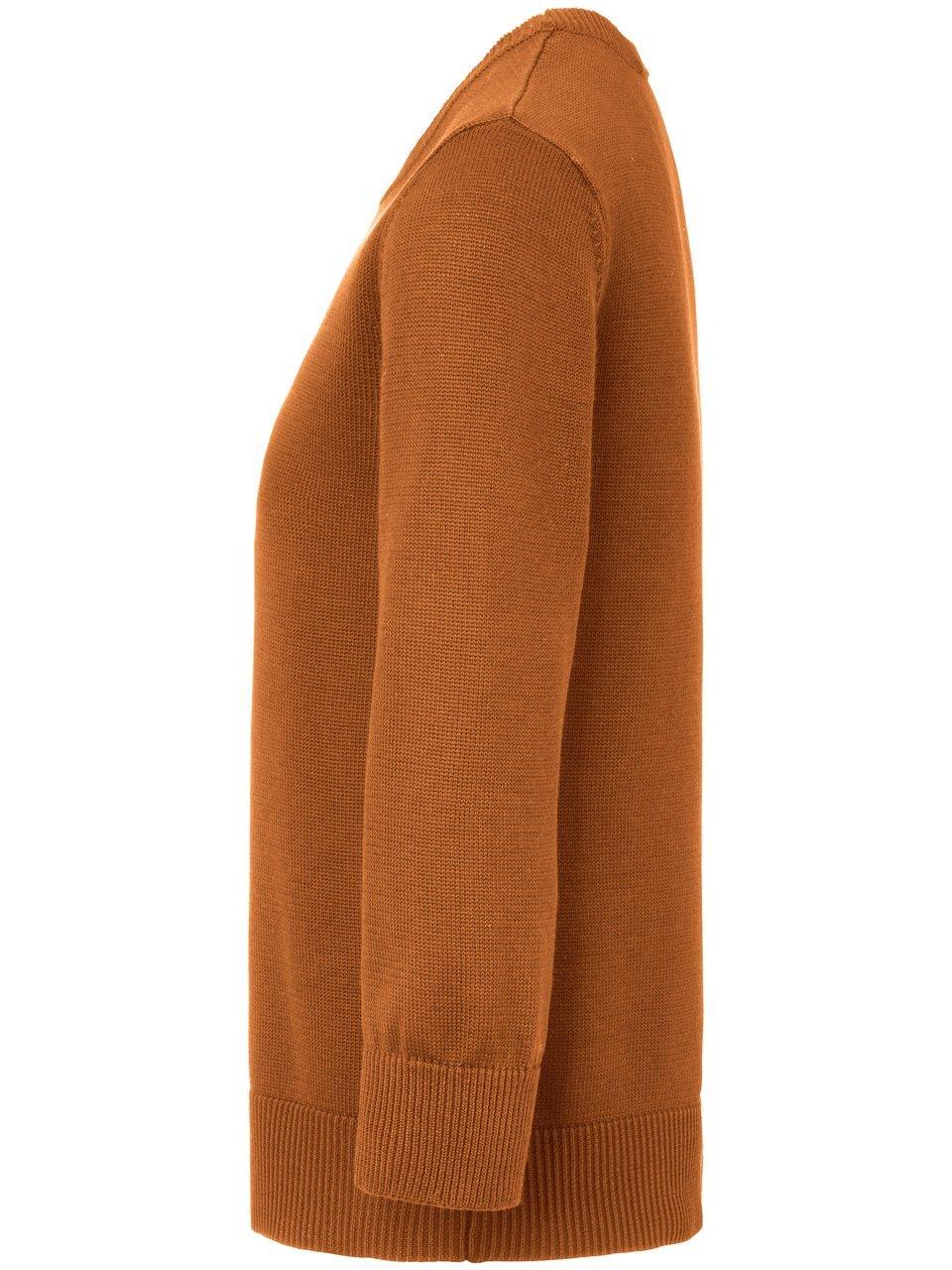 Thumbnail - Rundhals-Pullover aus 100% SUPIMA®-­Baumwolle Peter Hahn braun