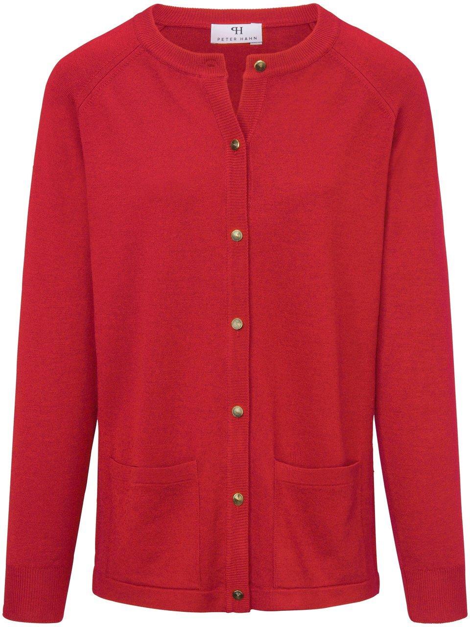 Strickjacke aus 100%Schurwolle Pure Tasmanian Wool Peter Hahn blau günstig online kaufen