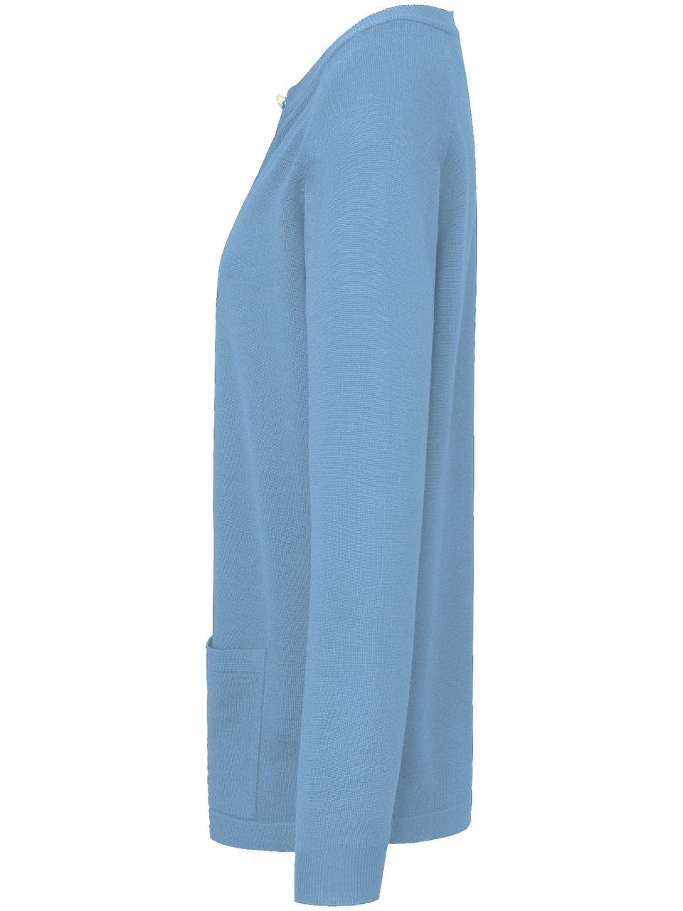 Thumbnail - Strickjacke aus 100%Schurwolle Pure Tasmanian Wool Peter Hahn blau