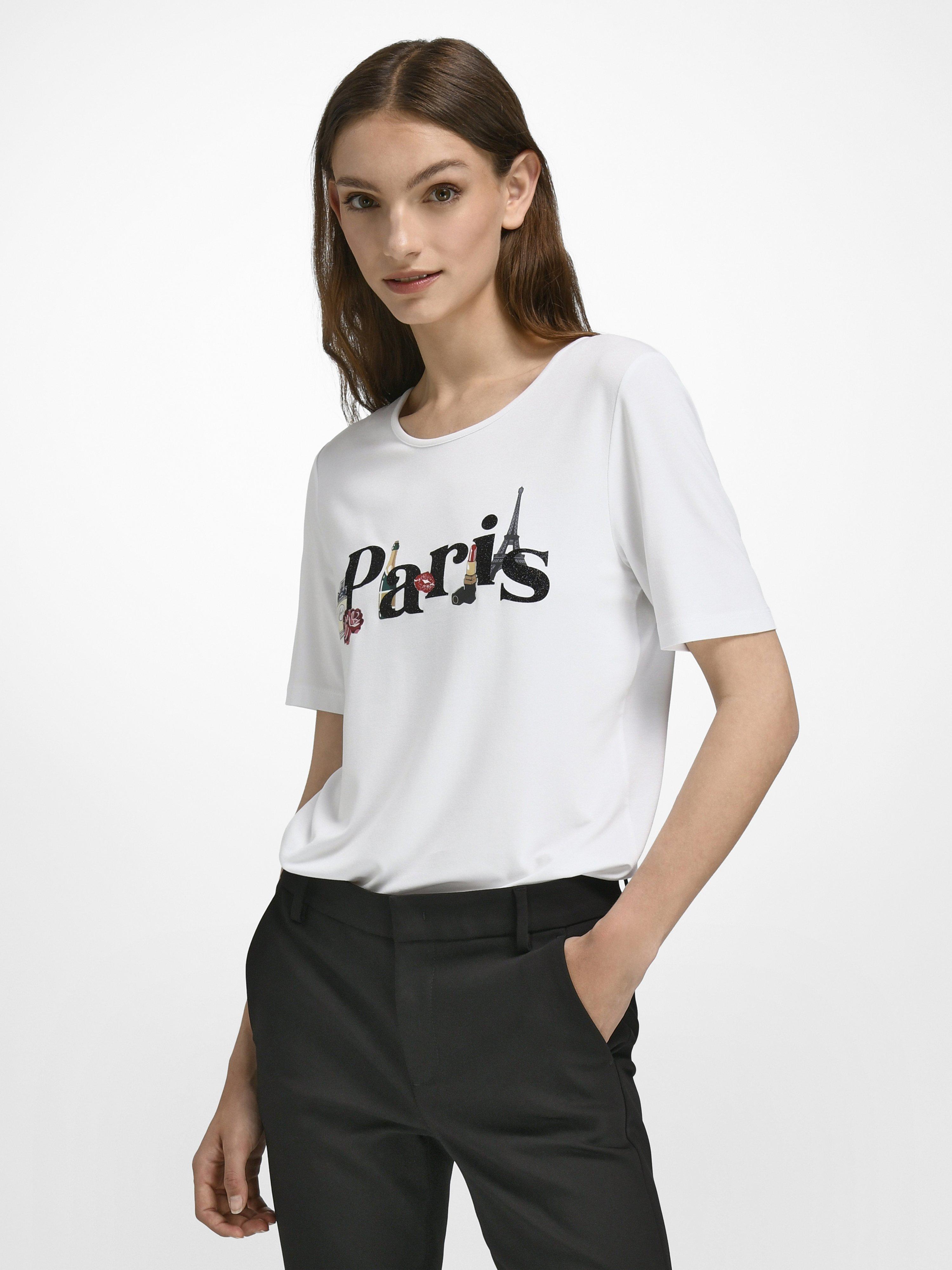 seksueel Moederland de studie Uta Raasch - T-shirt met stijlvolle frontprint - wit/multicolour