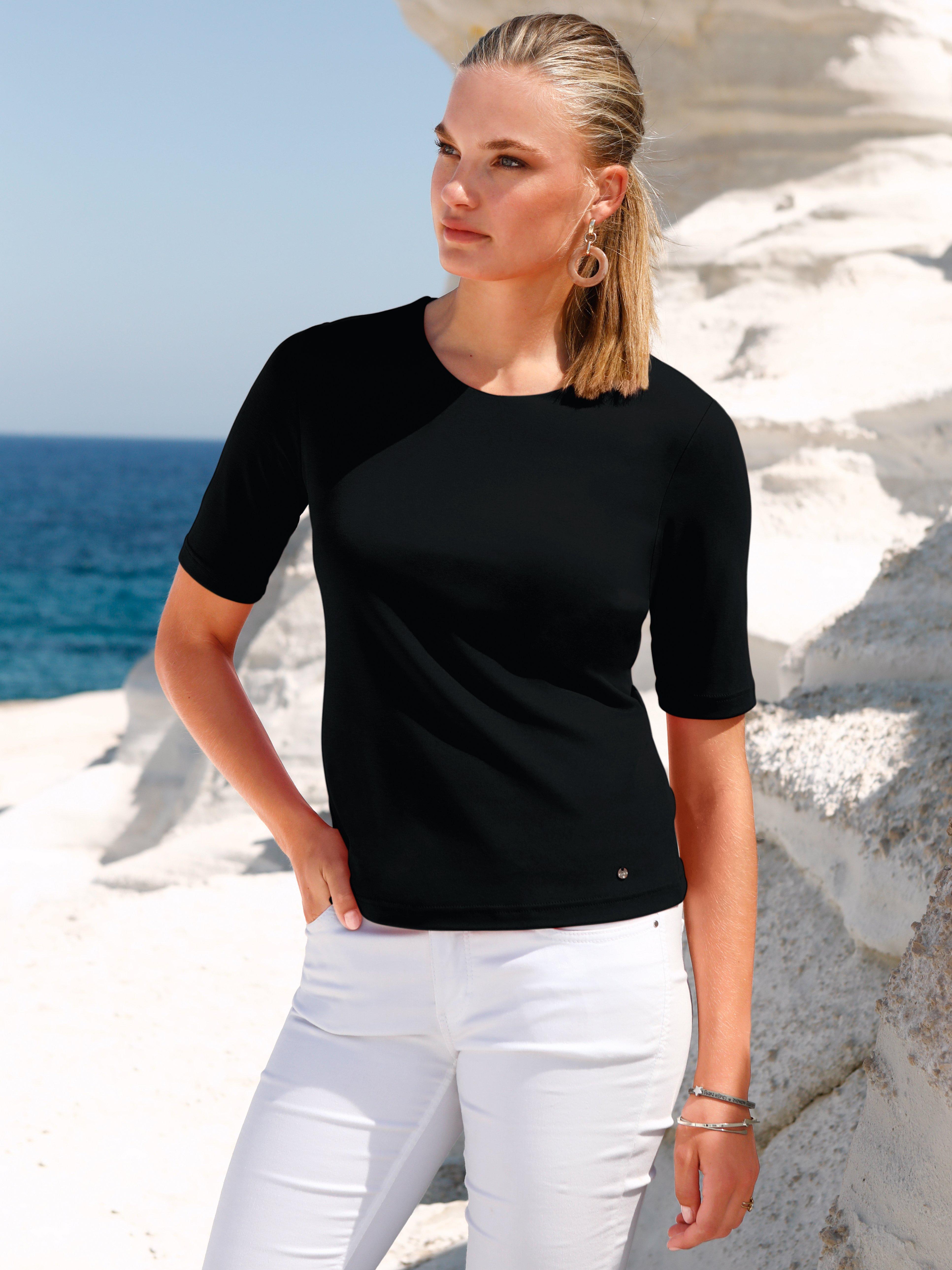 Efixelle - Rundhals-Shirt mit langem 1/2 Arm