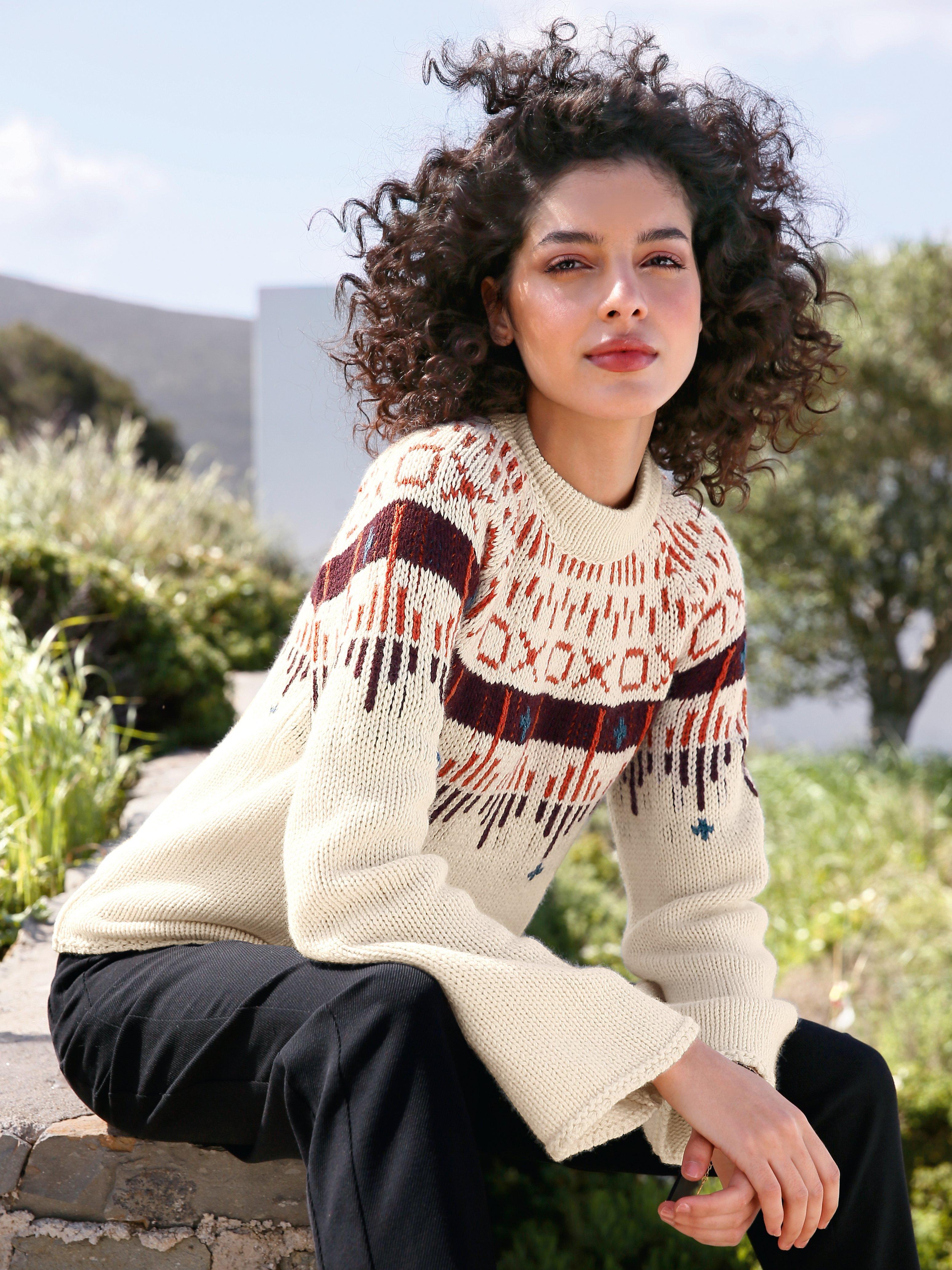 Lanius - Rundhals-Pullover
