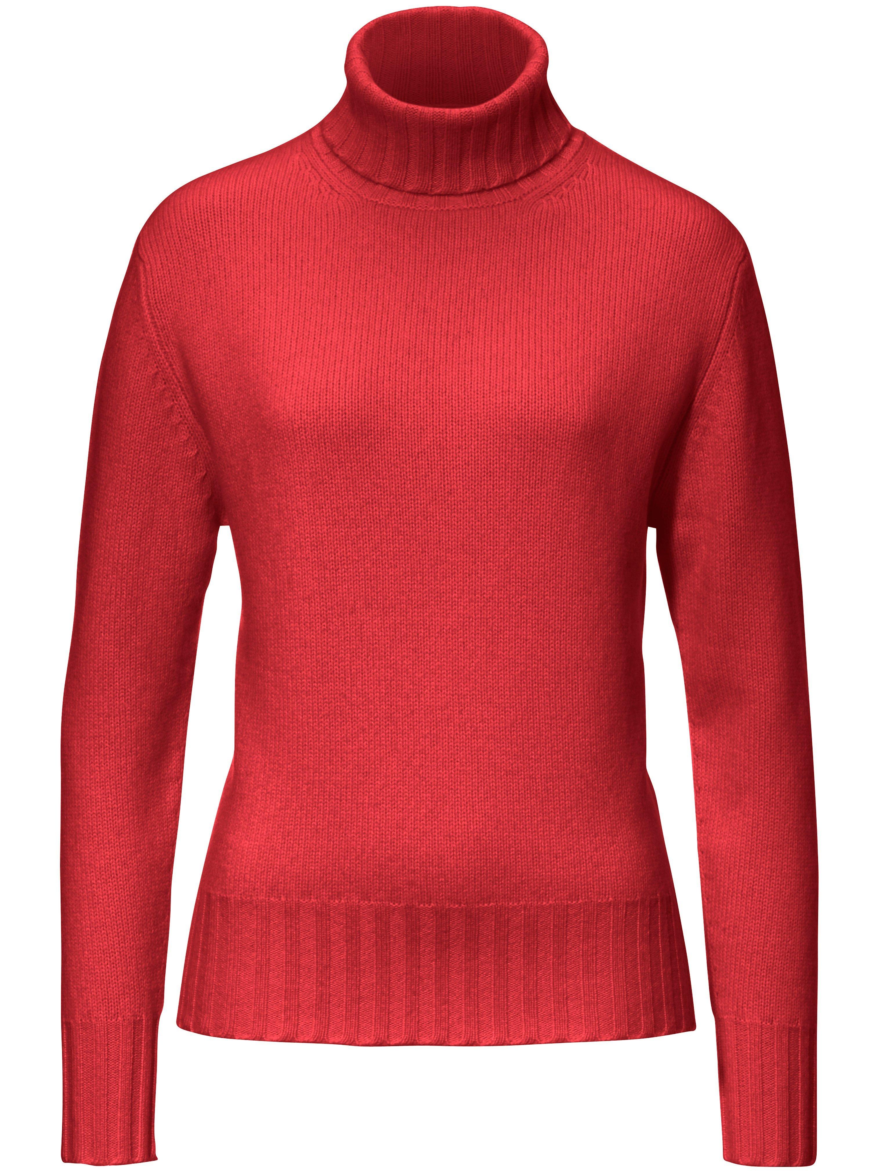 Pullover aus 100% Premium-Kaschmir Peter Hahn Cashmere rot günstig online kaufen