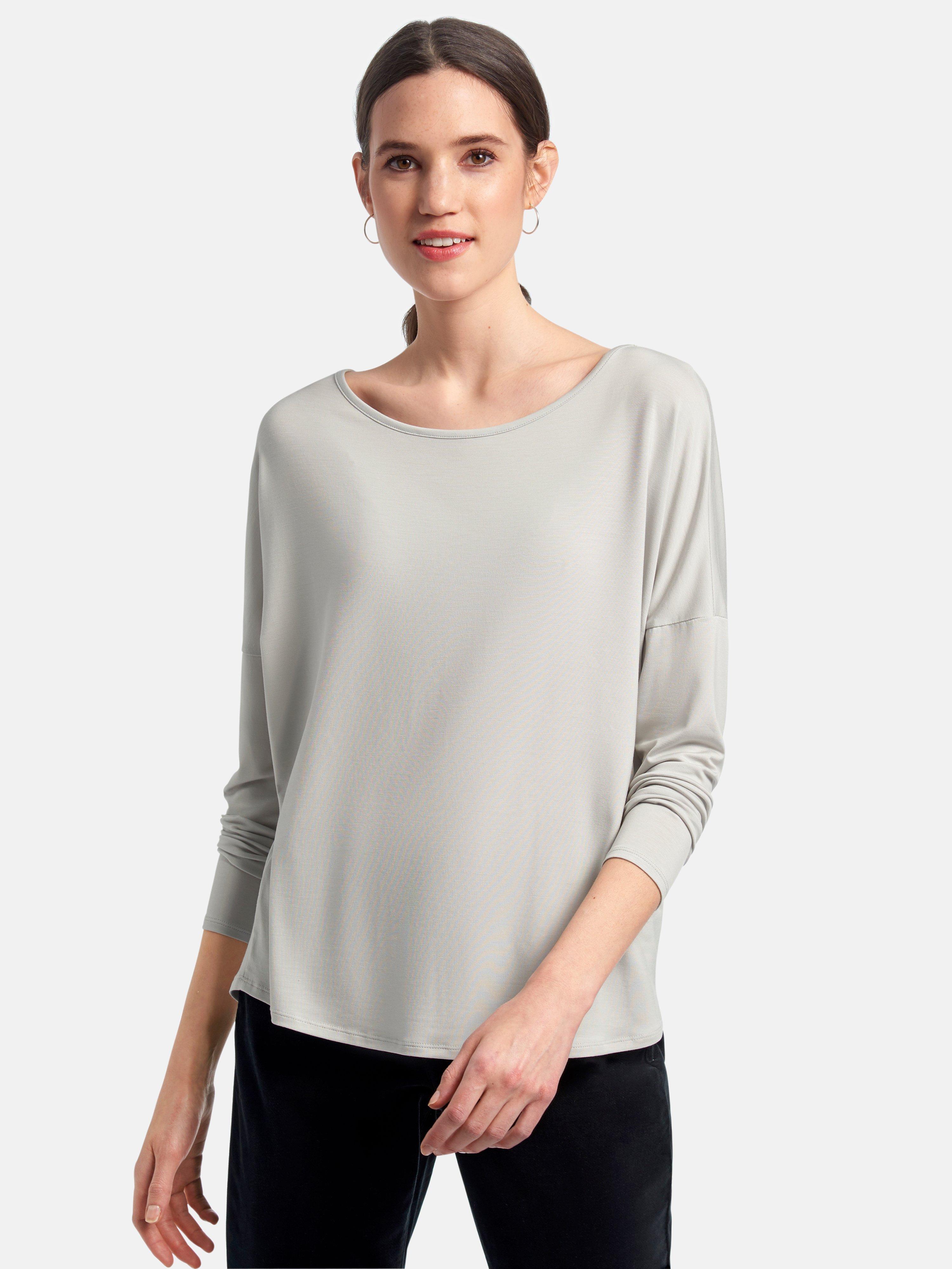 Peter Hahn - Shirt met ronde hals en lange mouwen