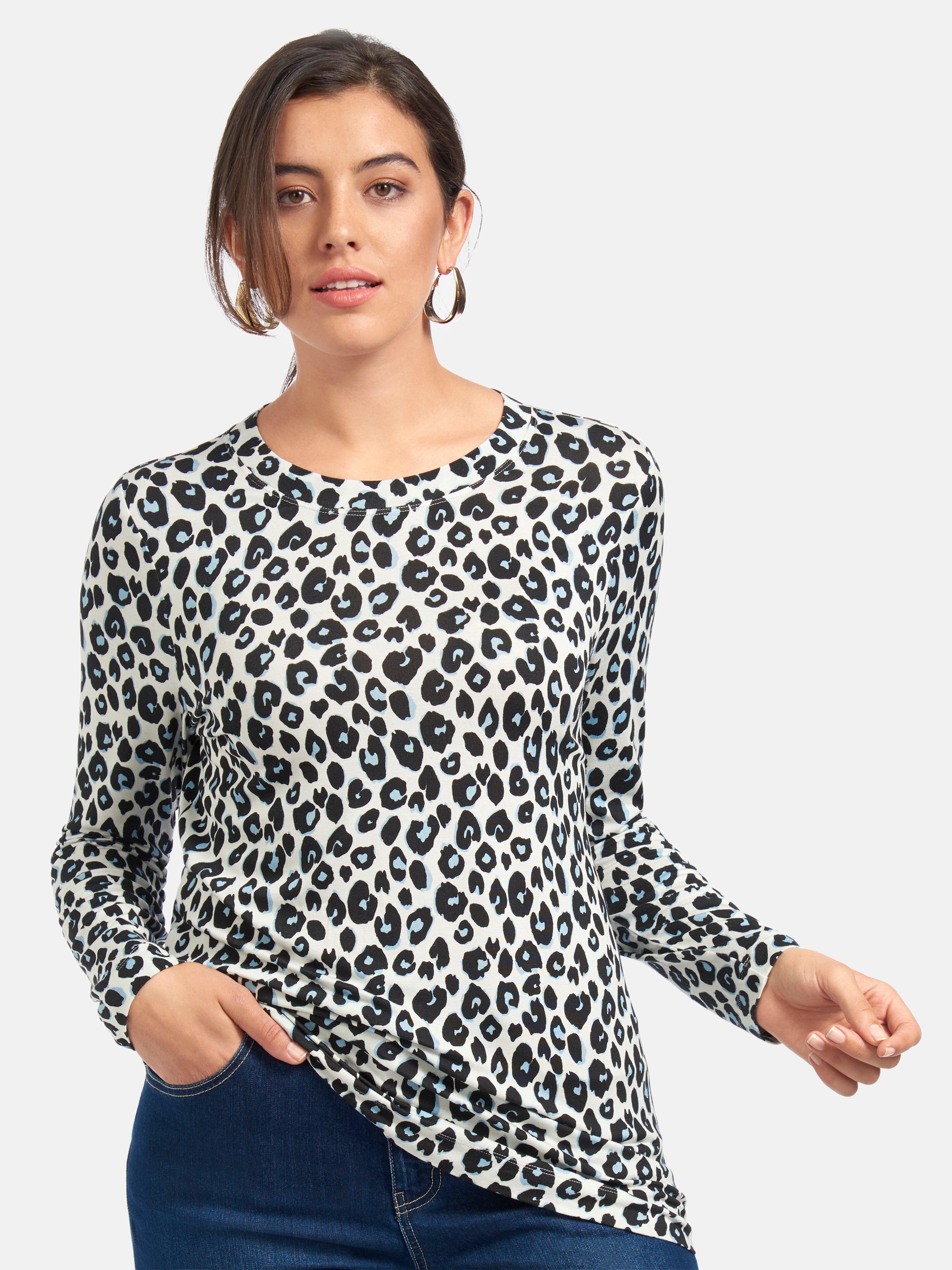 Emilia Lay - Shirt met luipaardprint