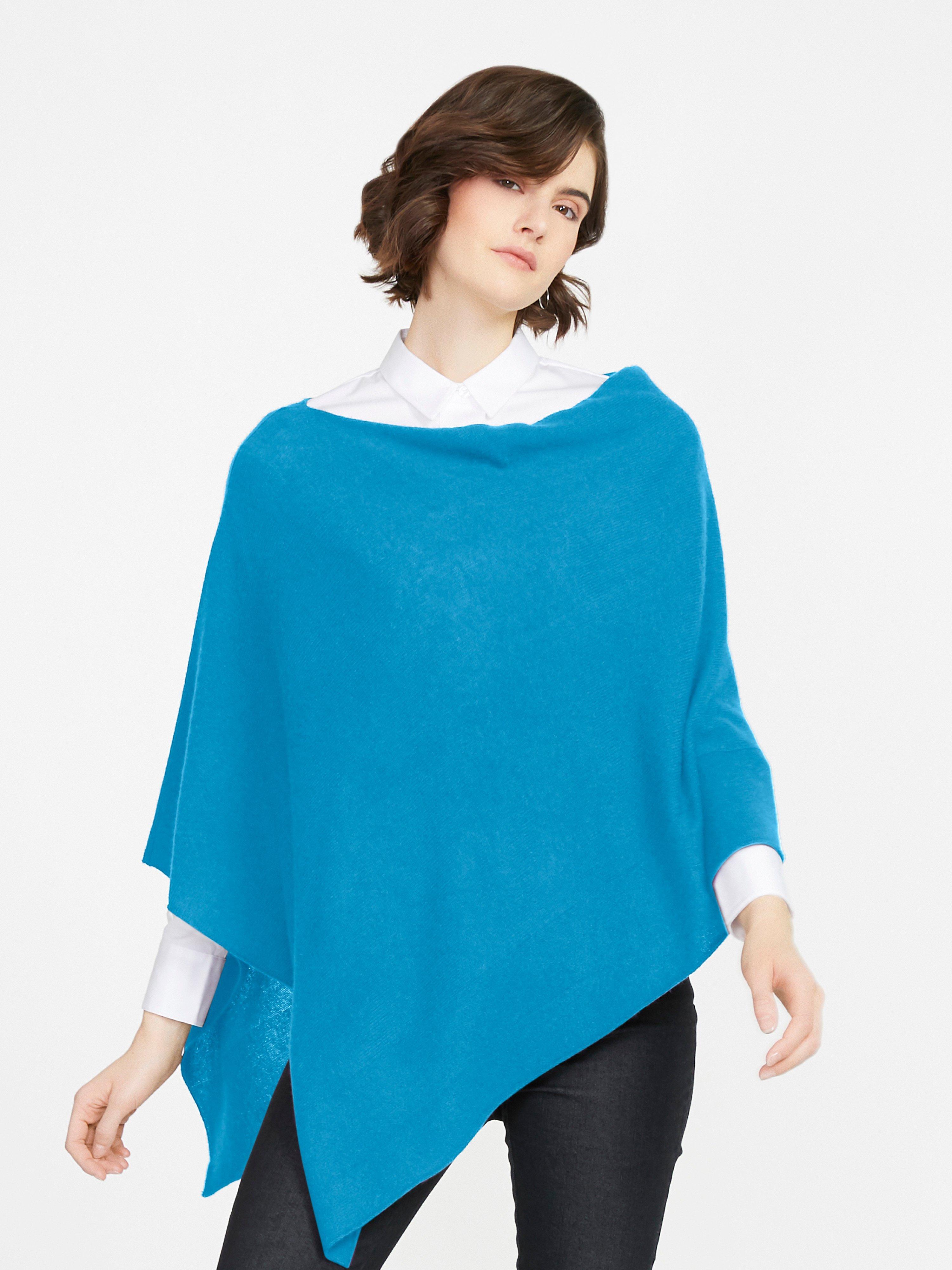Peter Hahn Cashmere - Poncho aus 100% PREMIUM Kaschmir