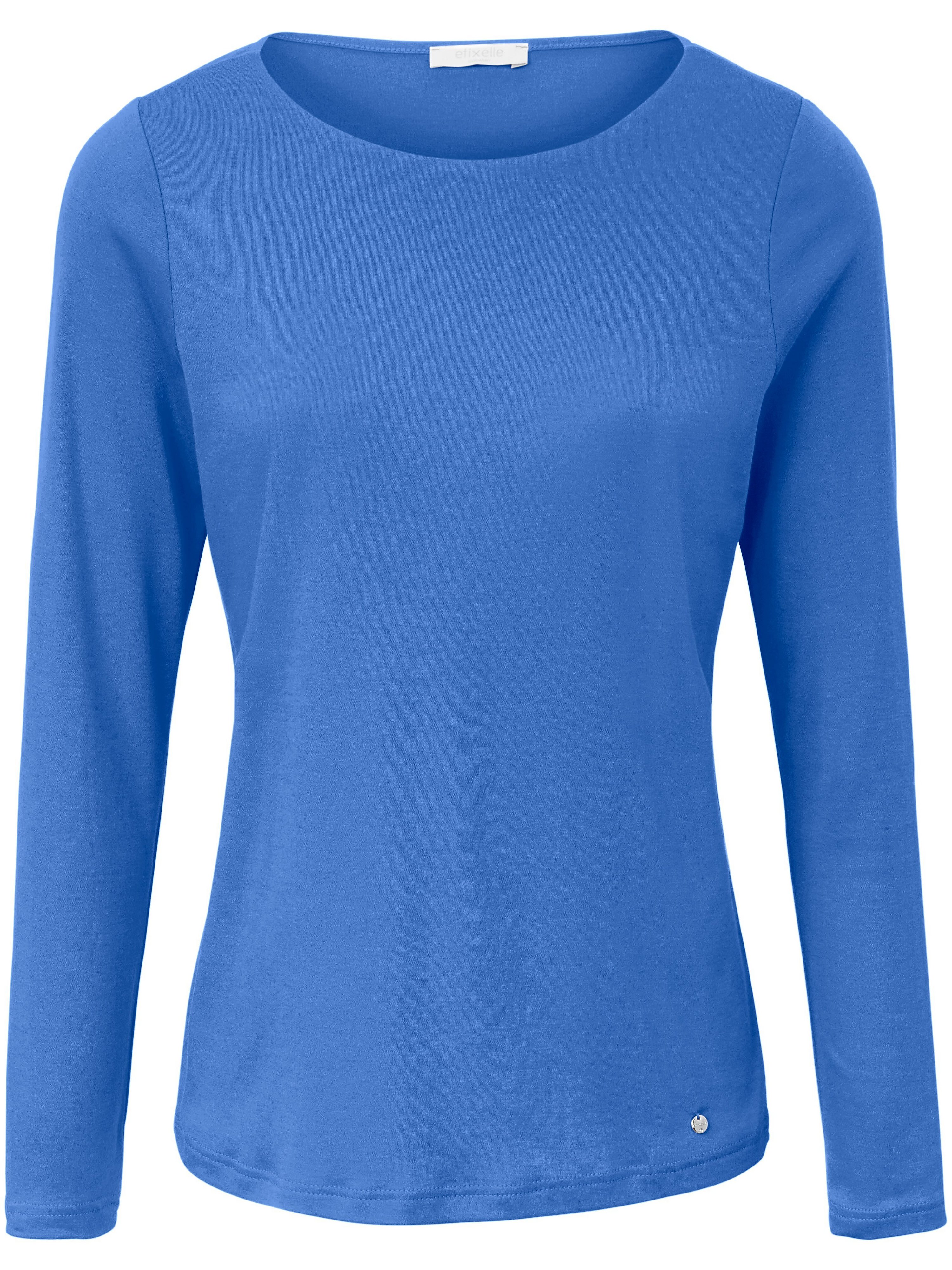 Le T-shirt manches longues 100% coton  Efixelle bleu taille 38