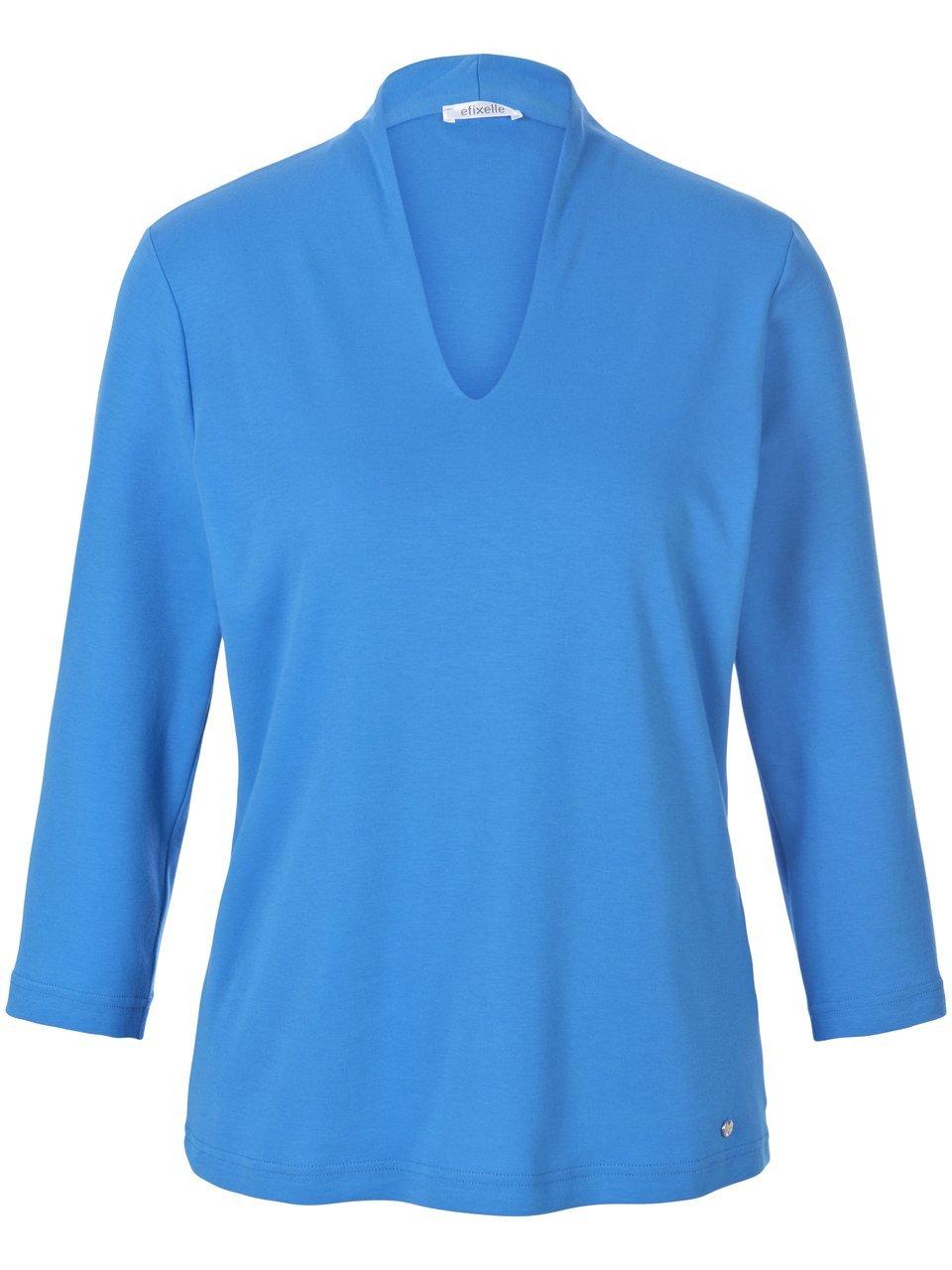 Thumbnail - Efixelle - Shirt aus 100% Baumwolle, blau, Gr. 40 / M - Baumwolle