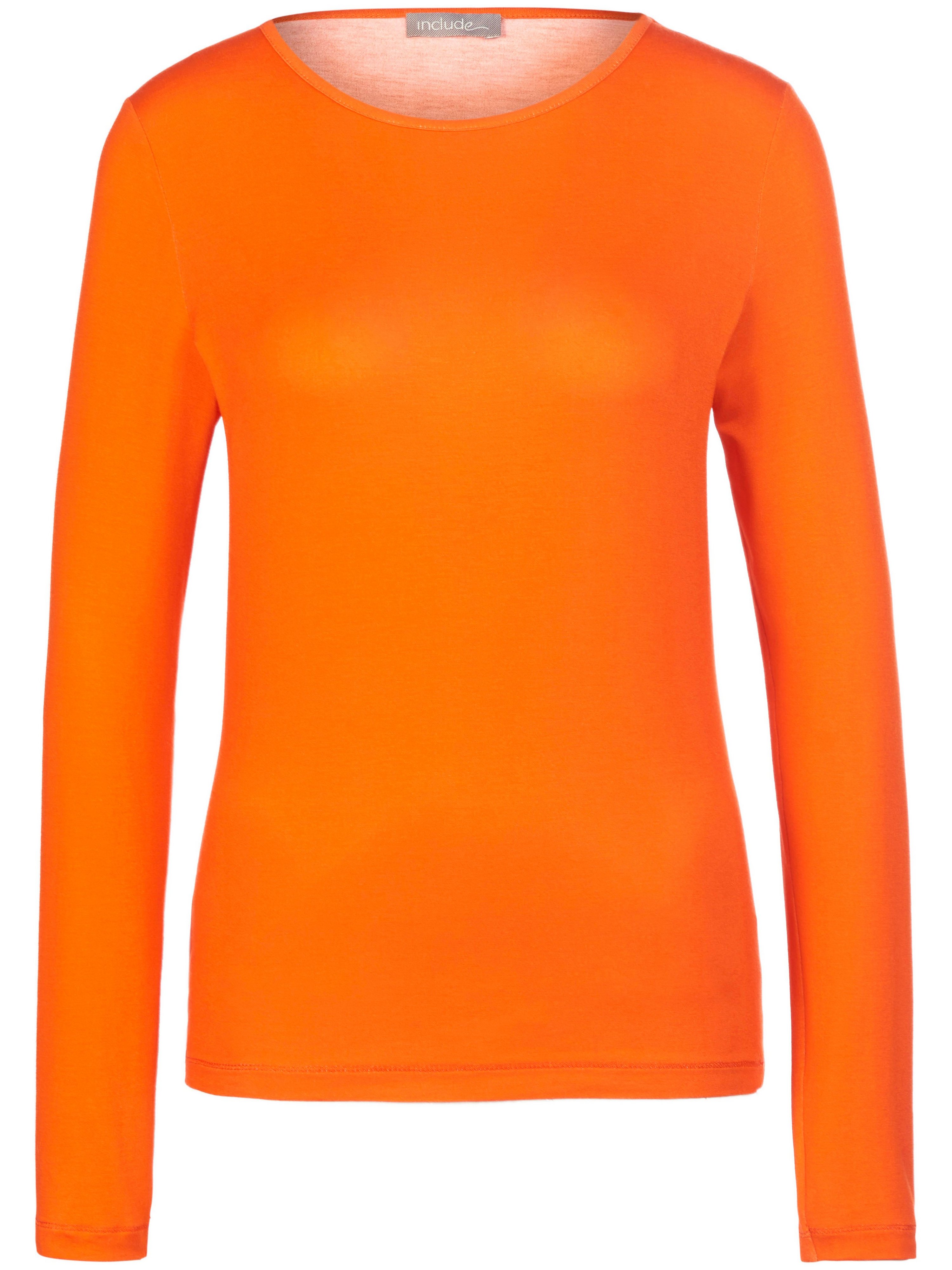 Shirt ronde hals en lange mouwen Van include oranje