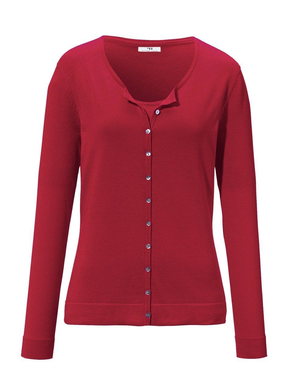 Thumbnail - Peter Hahn - Twinset aus 100% SUPIMA®-Baumwolle, rot, Gr. 42 / M - Baumwolle