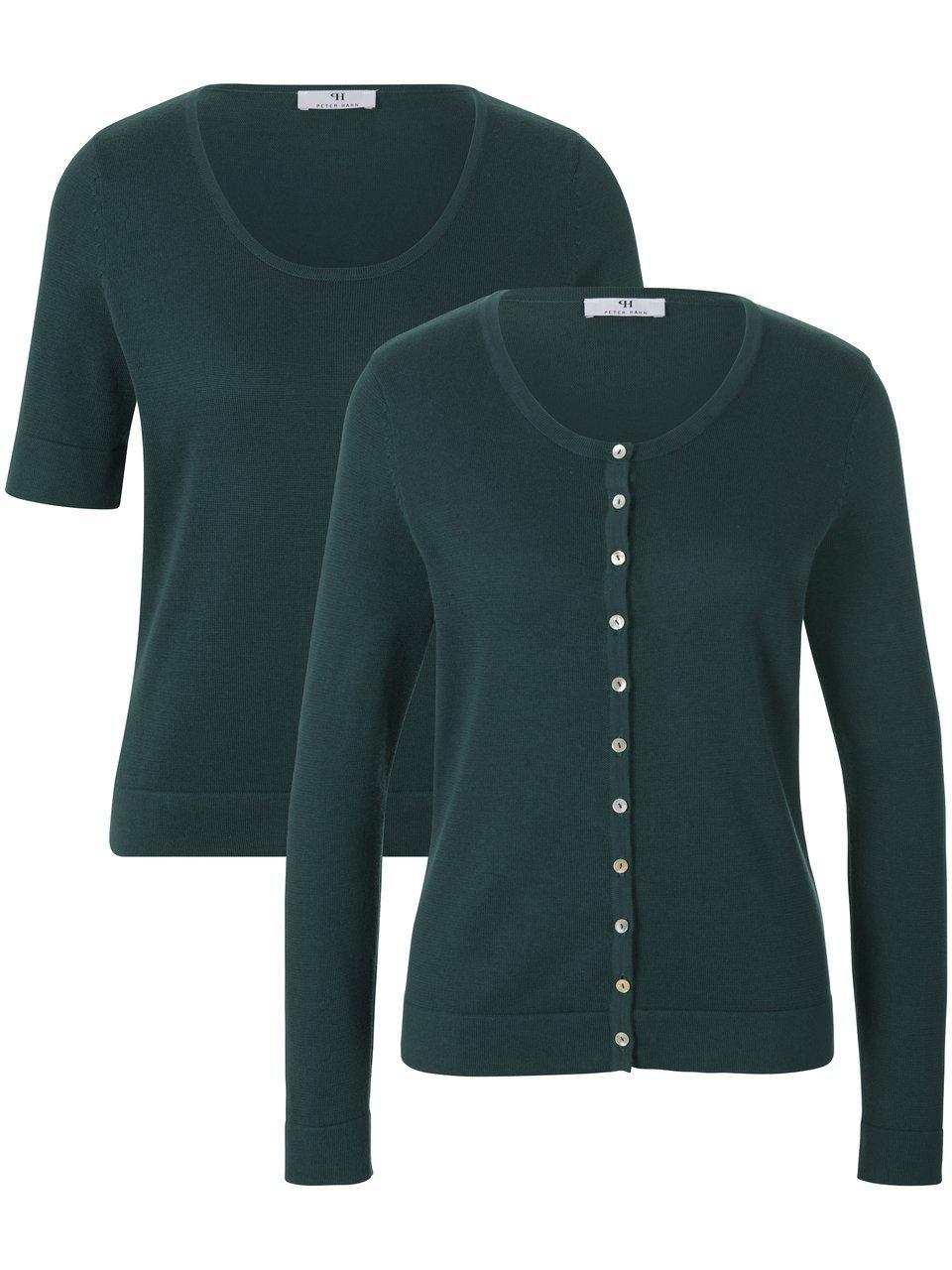 Twinset aus 100% SUPIMA®-Baumwolle Peter Hahn grün