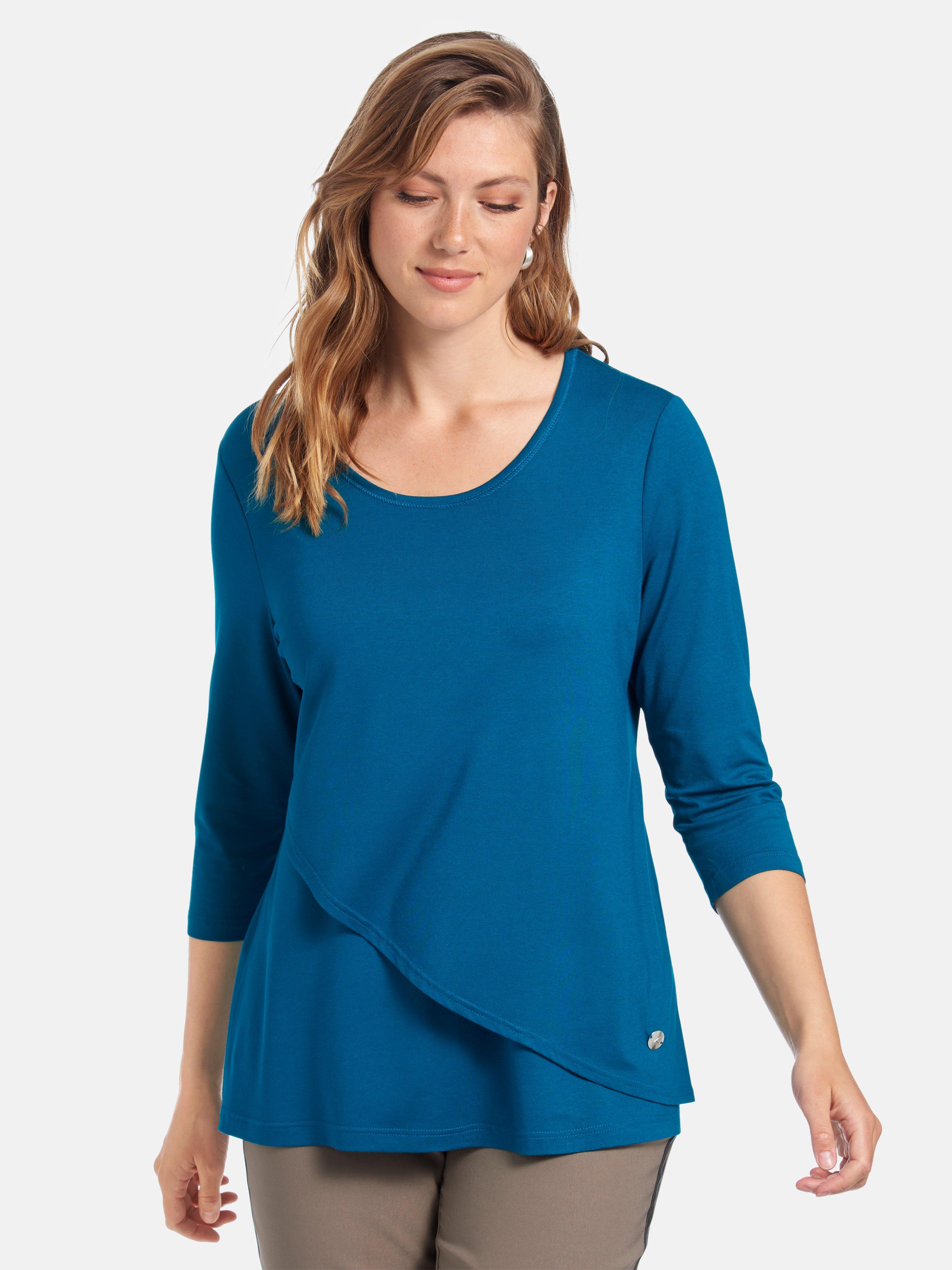 Anna Aura - Shirt met 3/4-mouwen en dubbele voorkant
