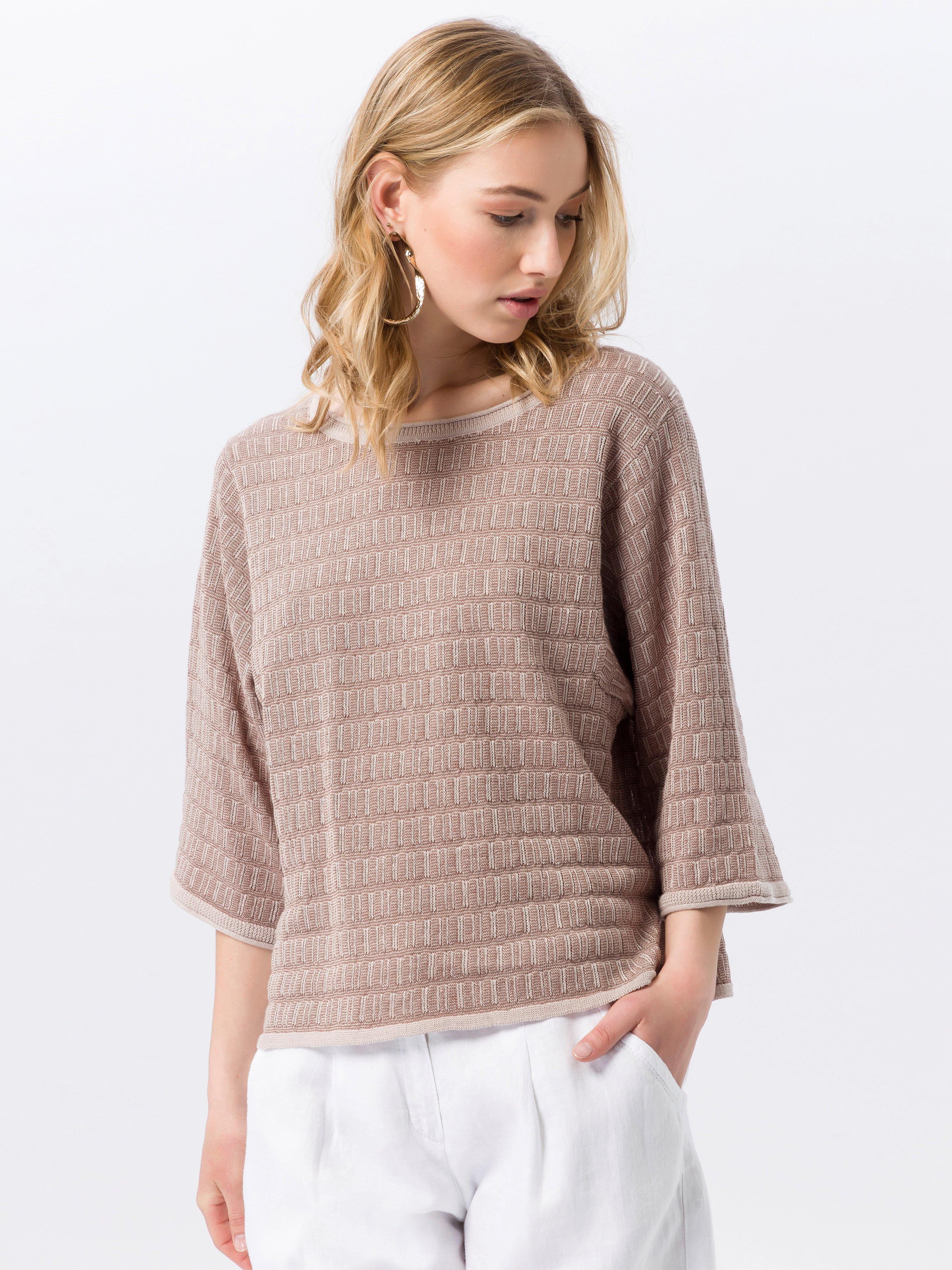 Peter Hahn - Rundhals-Pullover mit 3/4-Arm
