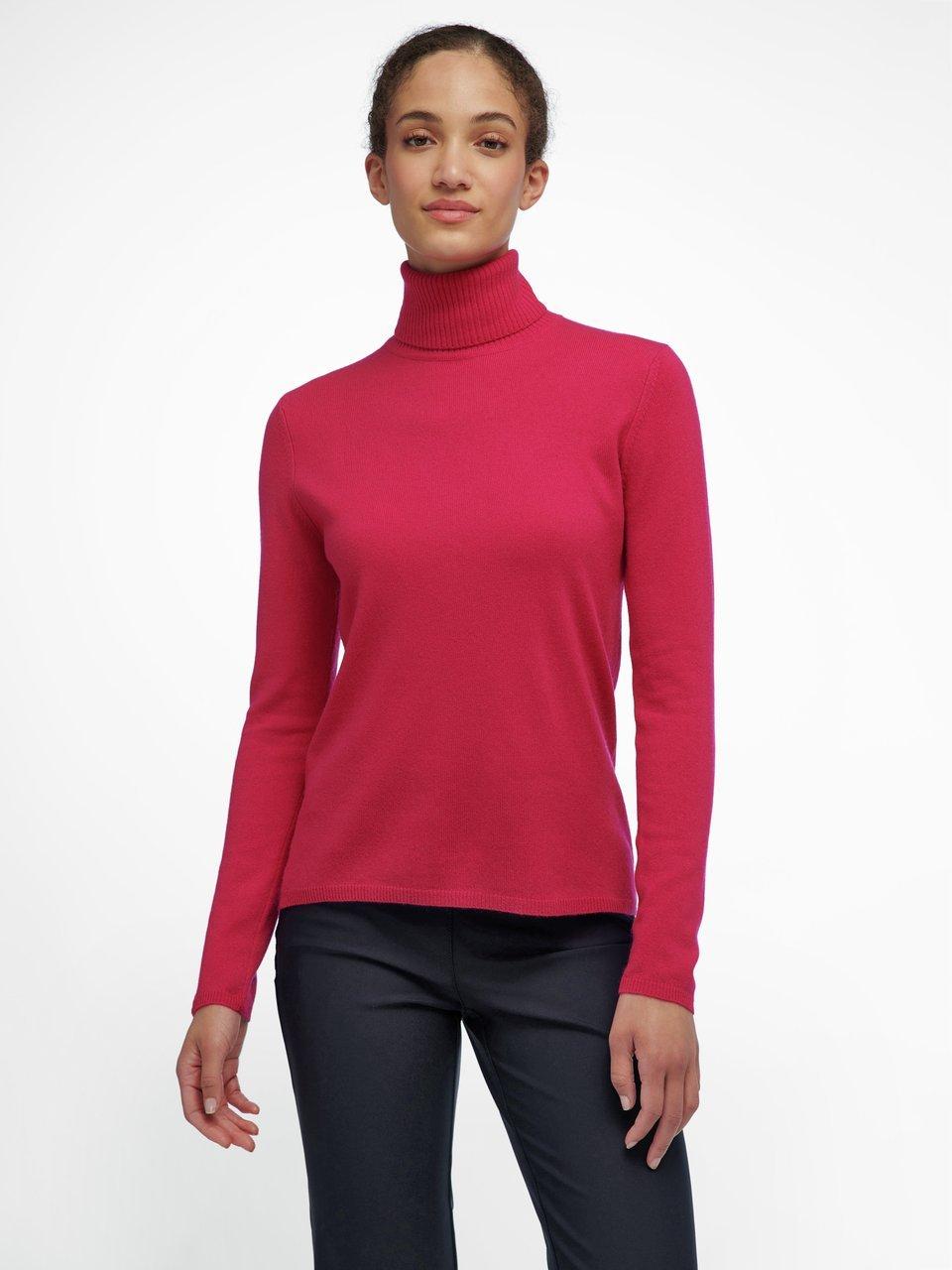 Peter Hahn Rollkragen-Pullover aus Schurwolle und Kaschmir Zyklam