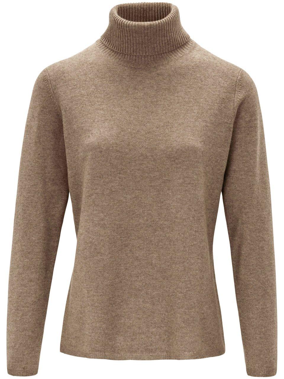 Rollkragen-Pullover aus Schurwolle und Kaschmir include beige günstig online kaufen