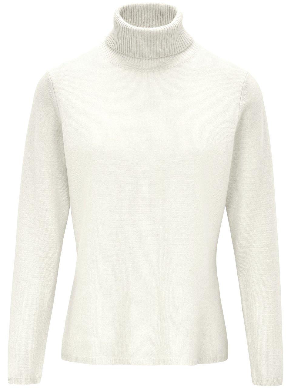 Rollkragen-Pullover aus Schurwolle und Kaschmir include weiss günstig online kaufen