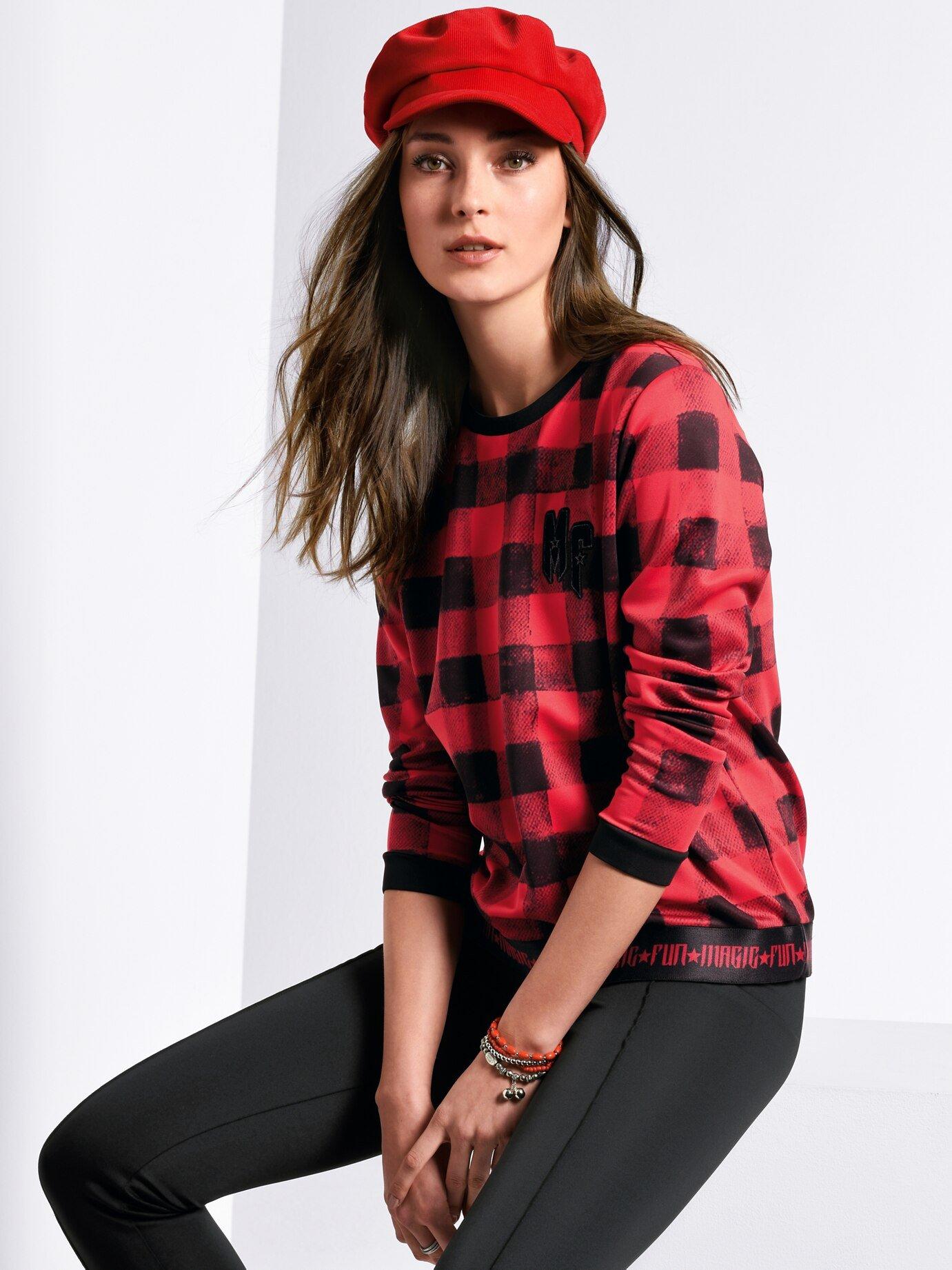 Margittes - Sweatshirt mit Karo-­Print