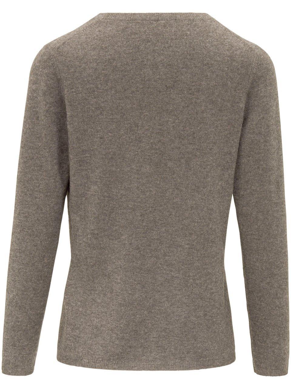 Thumbnail - Rundhals-Pullover aus Schurwolle und Kaschmir include beige