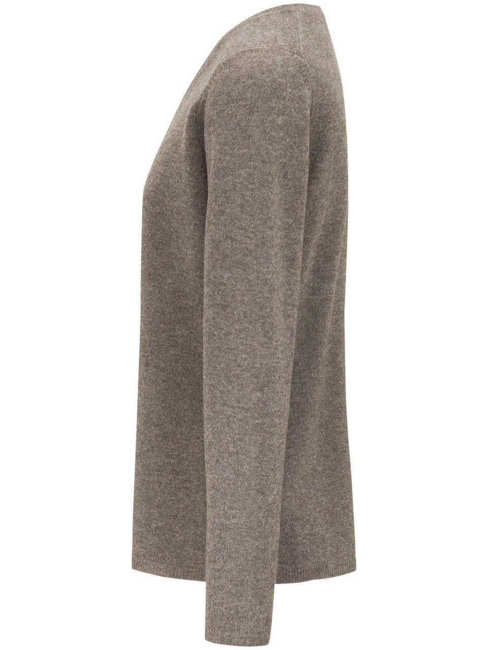 Thumbnail - Rundhals-Pullover aus Schurwolle und Kaschmir include beige