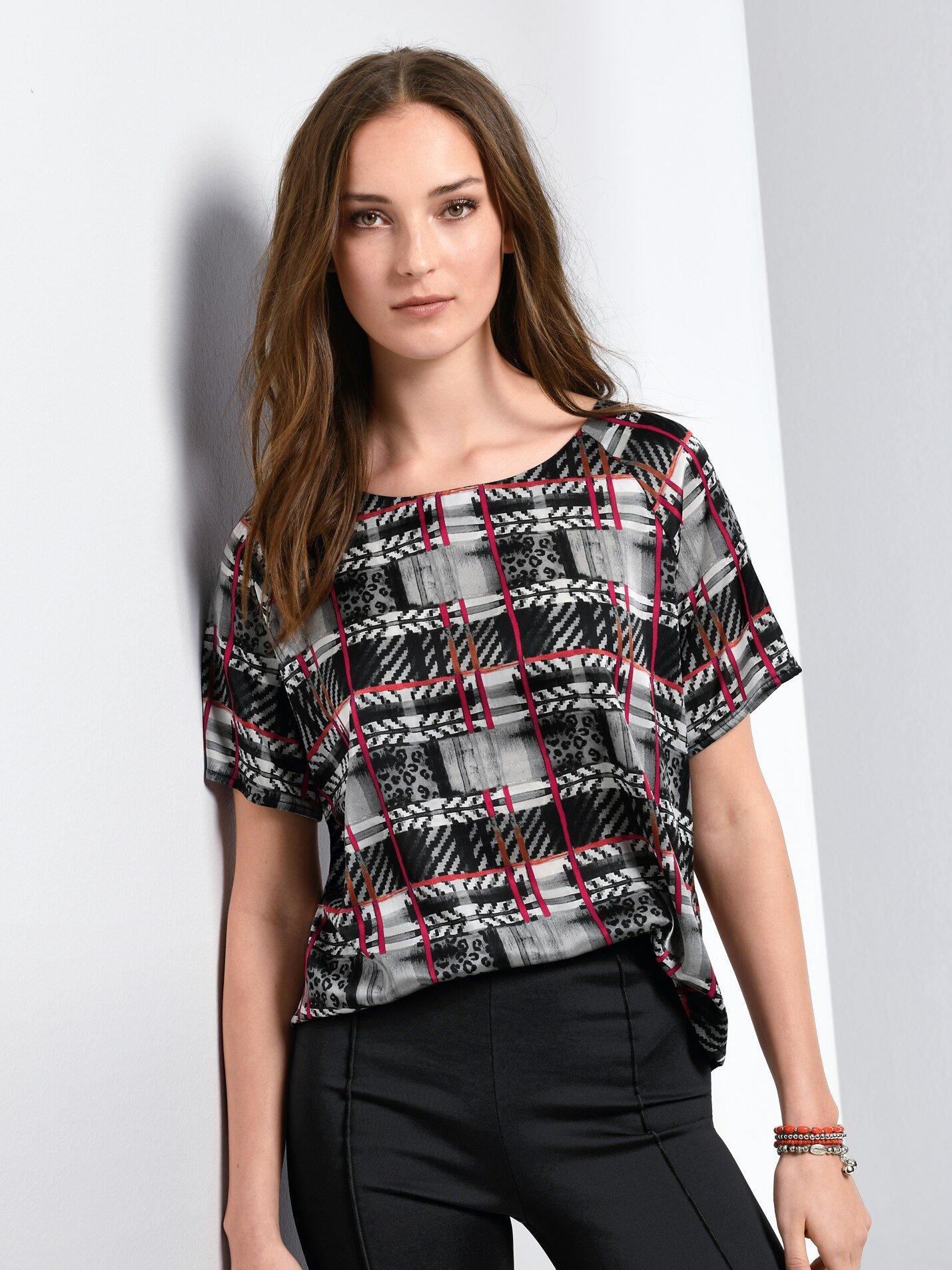 Margittes - Blusen-Shirt mit U-Boot-Ausschnitt