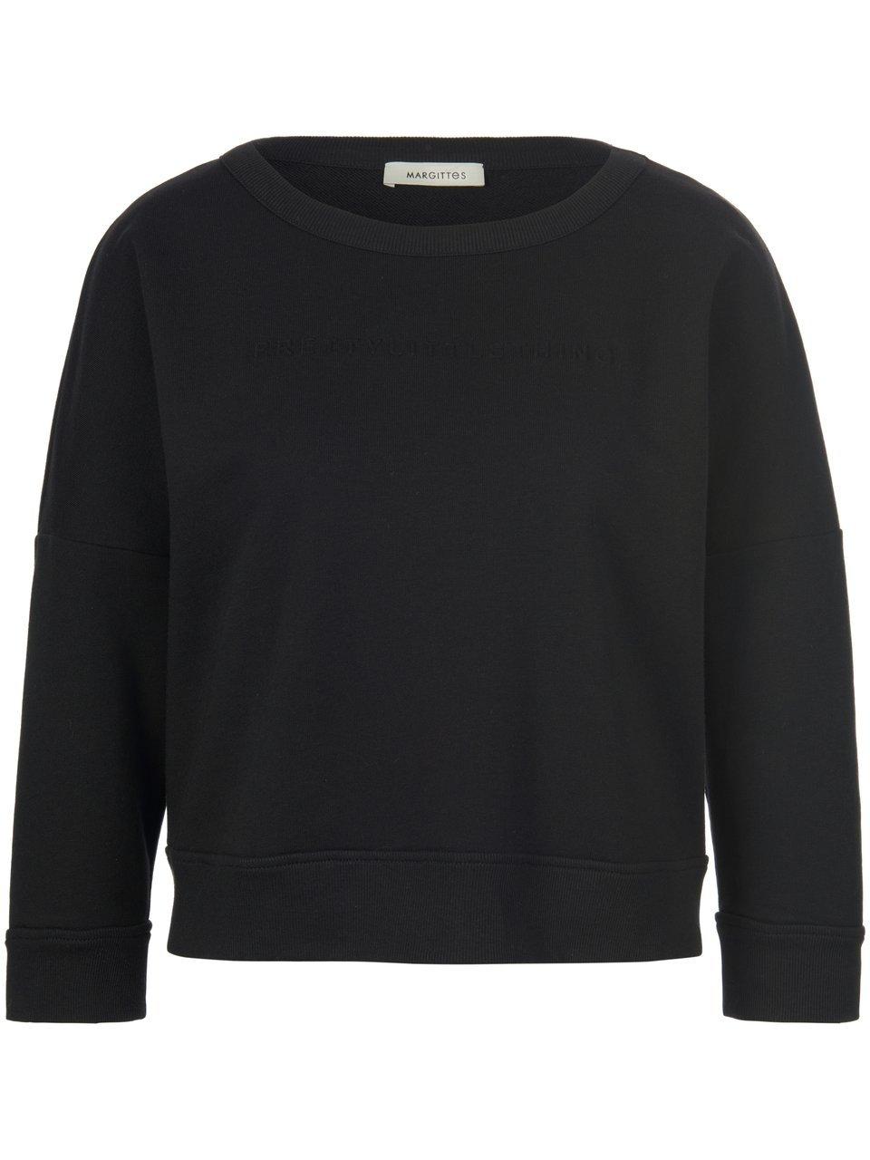 Sweatshirt 3/4-mouwen Van Margittes zwart