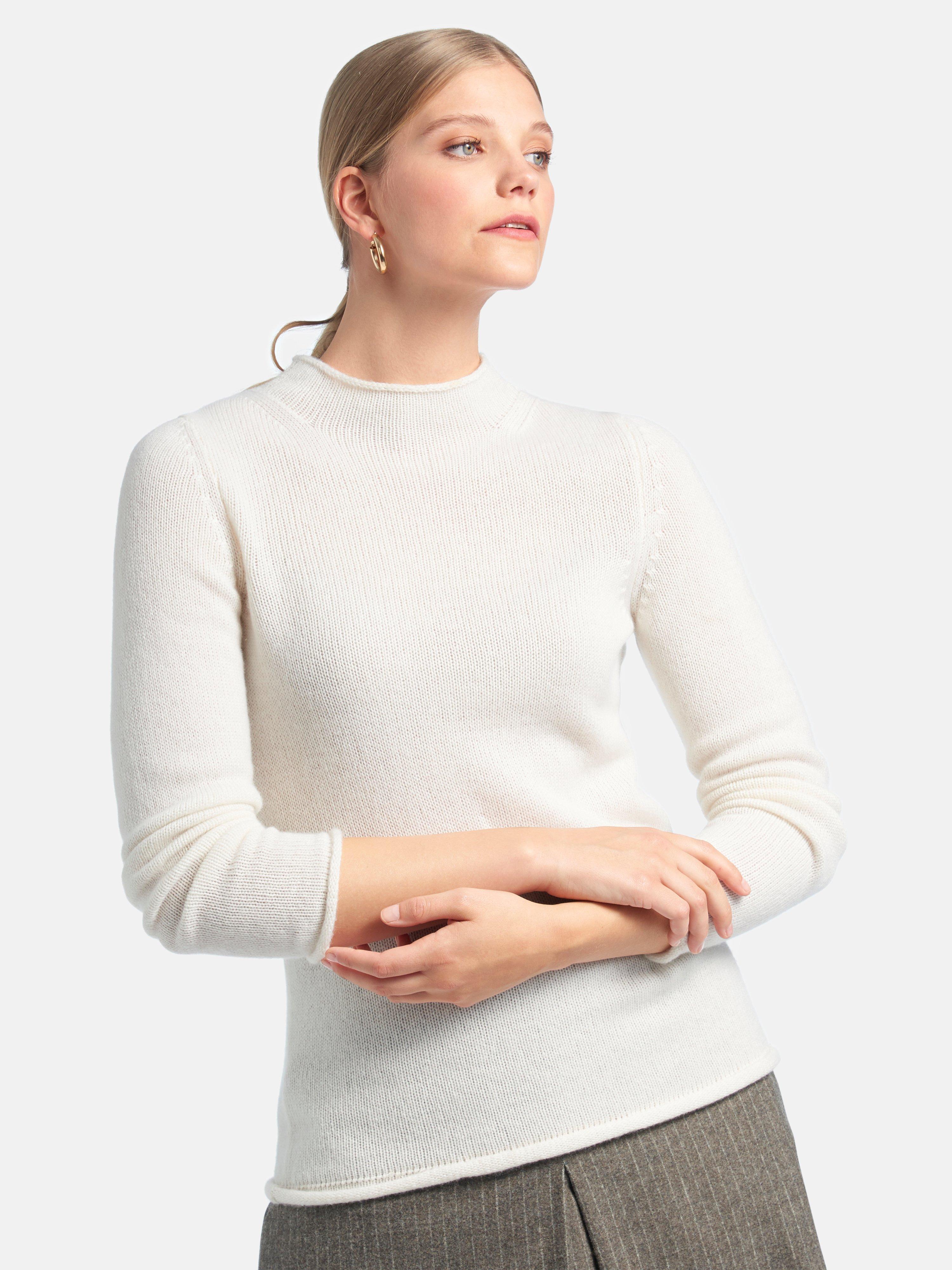 Fadenmeister Berlin Damen Kaschmir Pullover Peterhahn De