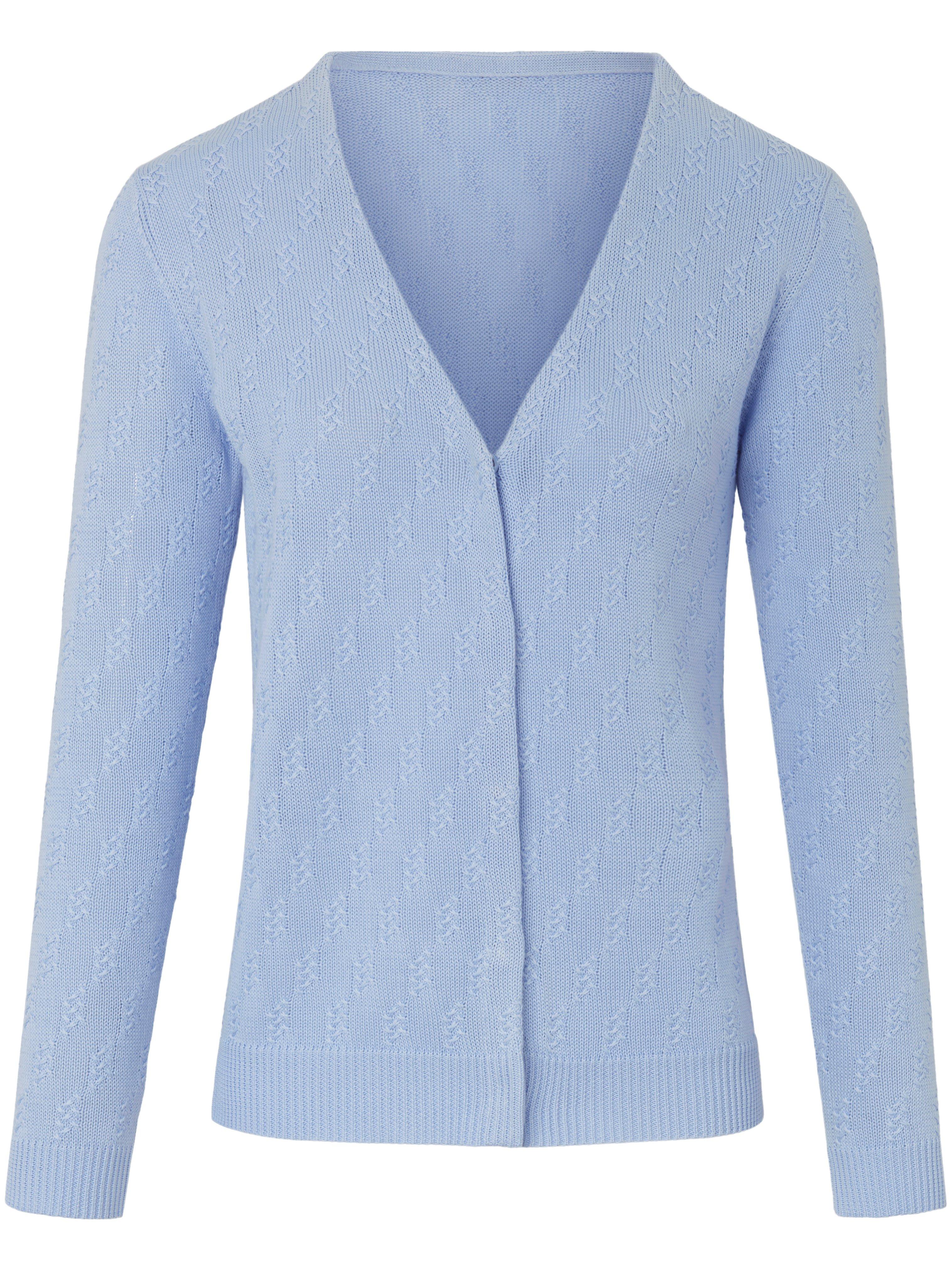 Strickjacke aus 100% SUPIMA®-Baumwolle Peter Hahn blau