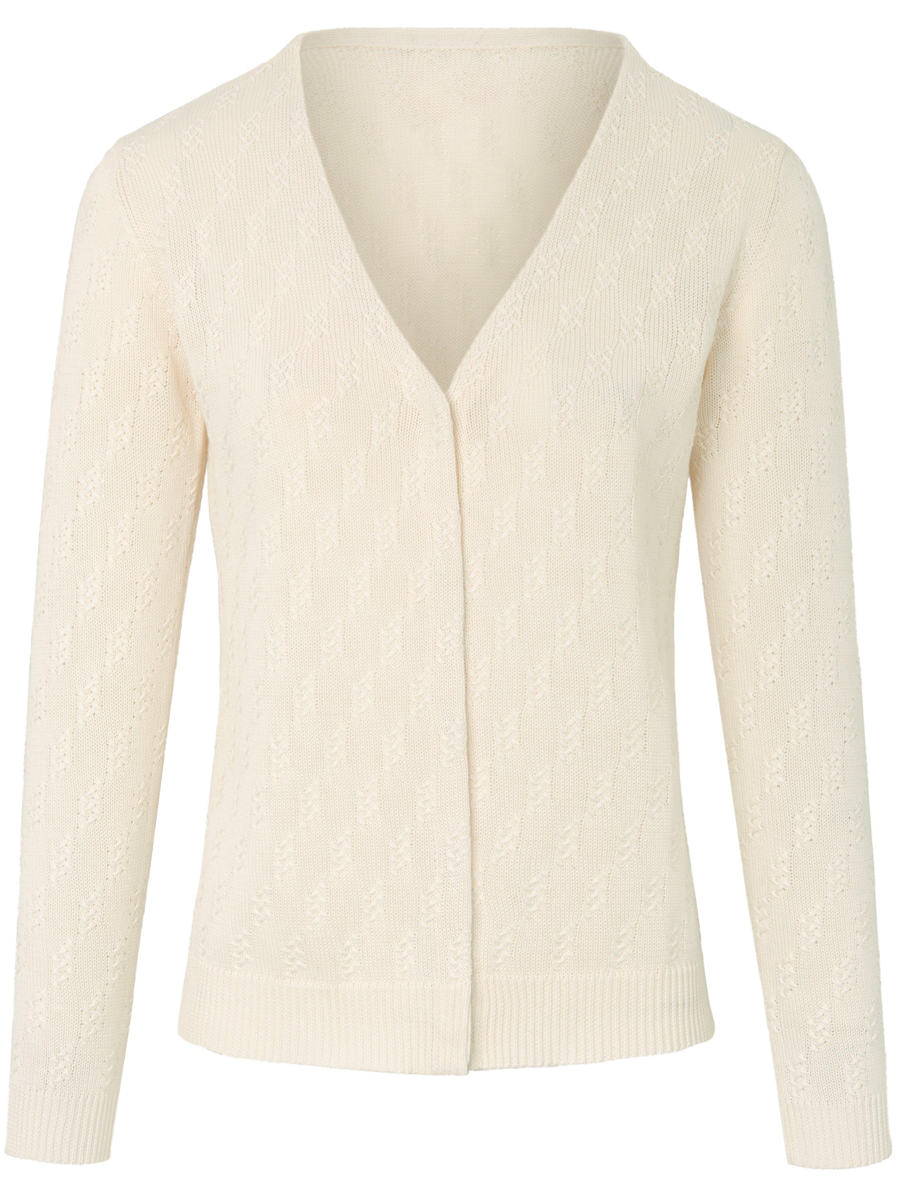 Strickjacke aus 100% SUPIMA®-Baumwolle Peter Hahn weiss günstig online kaufen