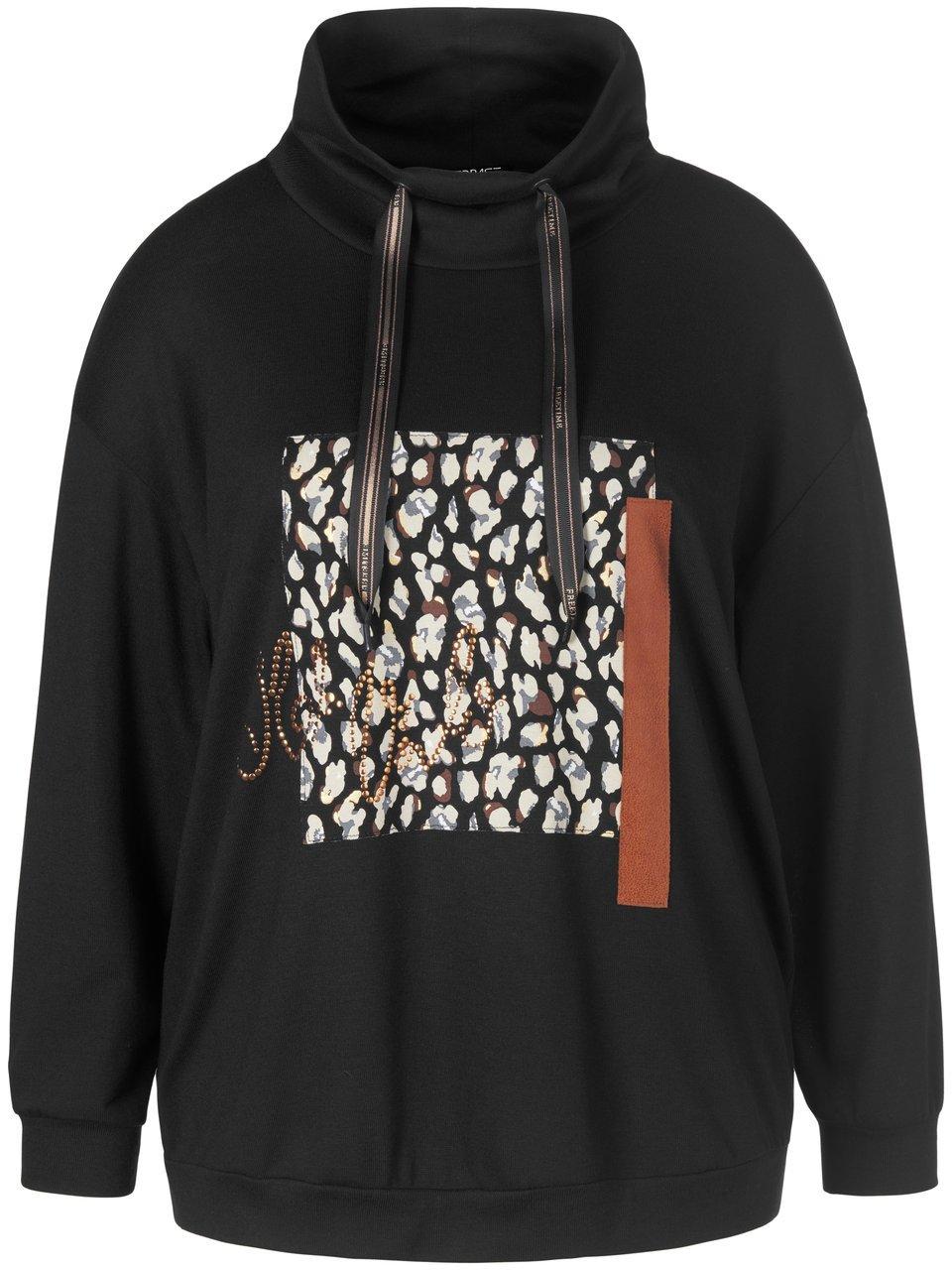 Sweatshirt luipaardprint Van VERPASS zwart