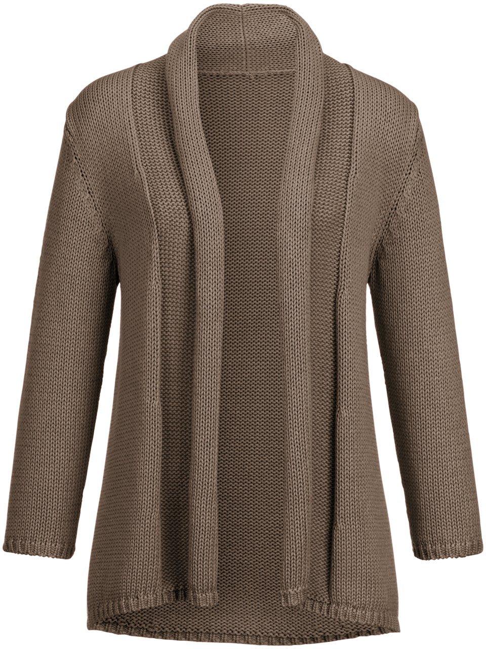 Cardigan 100% katoen Van Peter Hahn beige