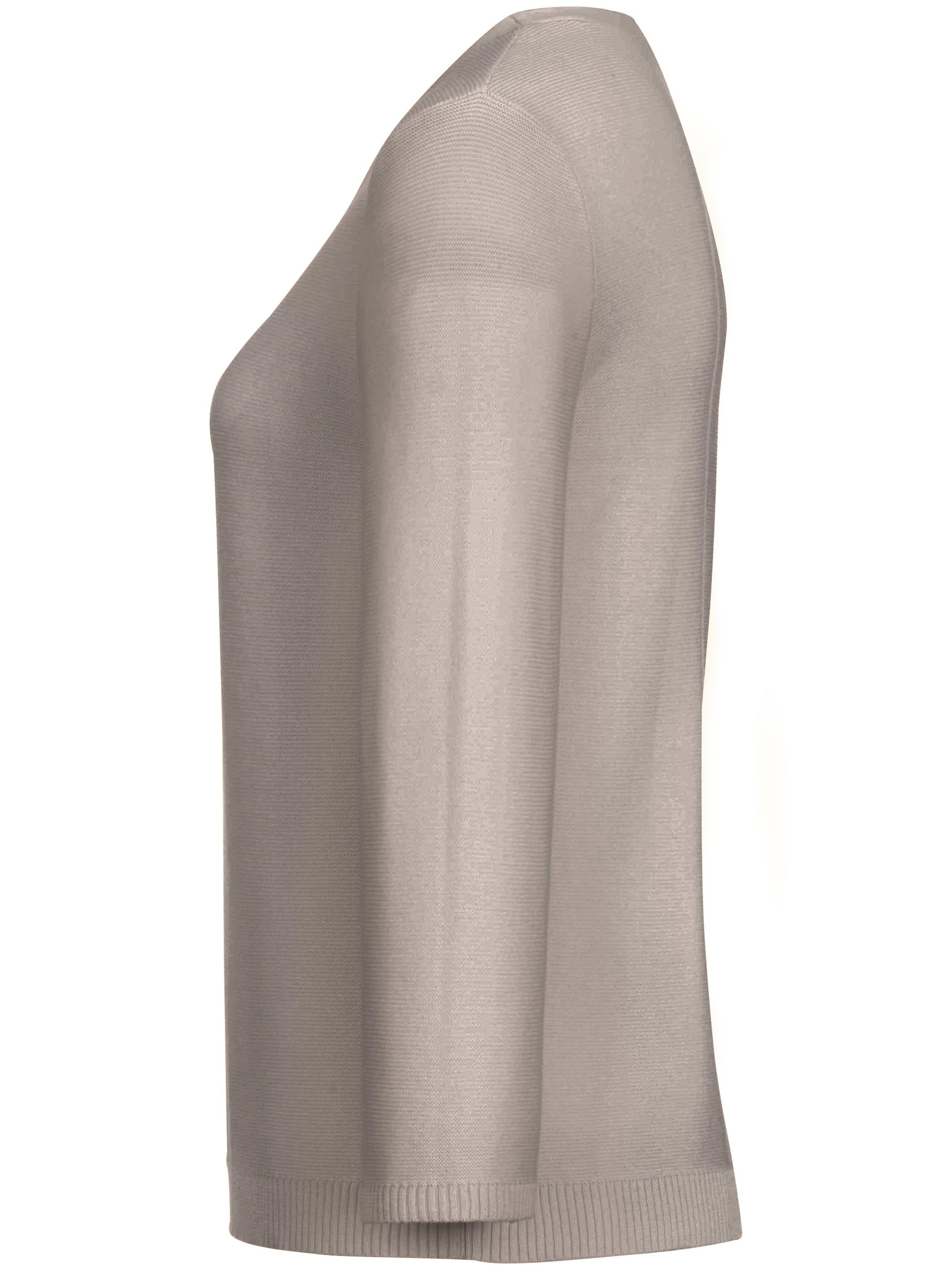 Thumbnail - Rundhals-Pullover 3/4-Arm aus 100% SUPIMA®-Bau Peter Hahn beige